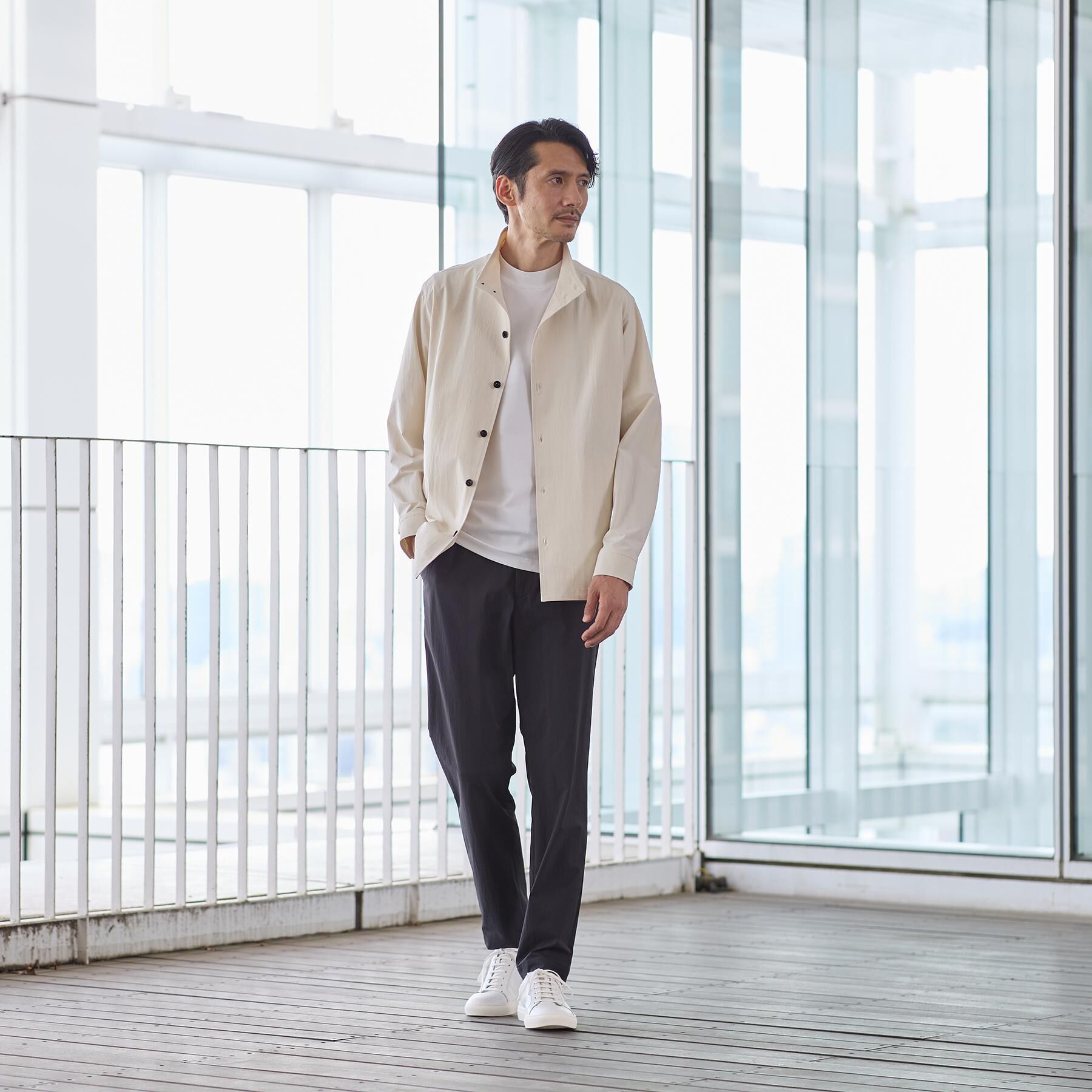 TAKEO KIKUCHI「【3Dナイロンストレッチ】スリムイージーパンツ」|その他|