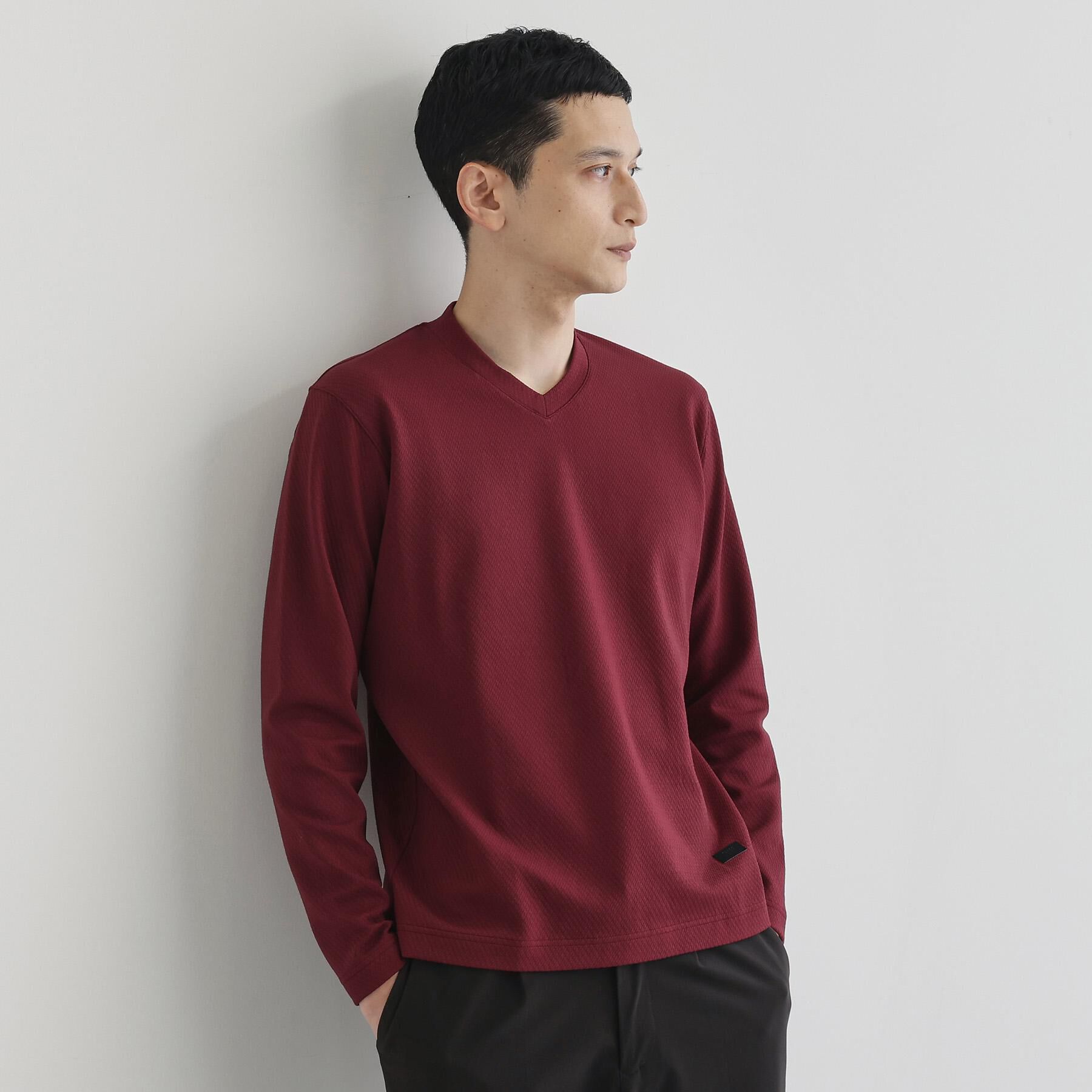 TAKEO KIKUCHI「【尾州織】ブリスタ Vネック カットソー」|Tシャツ・カットソー|