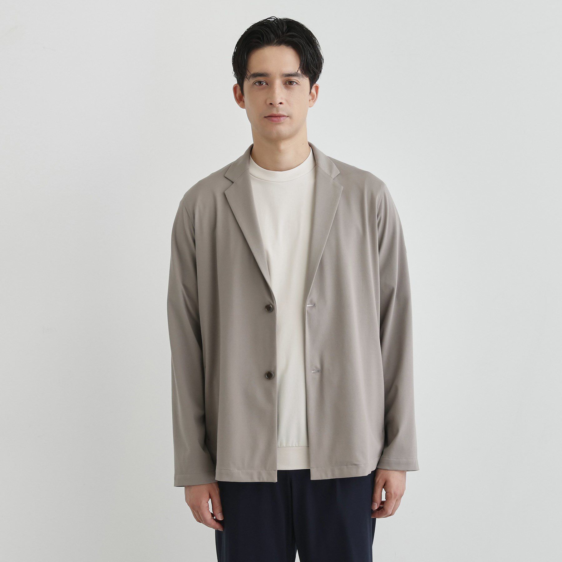 TAKEO KIKUCHI「リラックス カーディガン ジャケット」|カーディガン|チャコールグレー(0