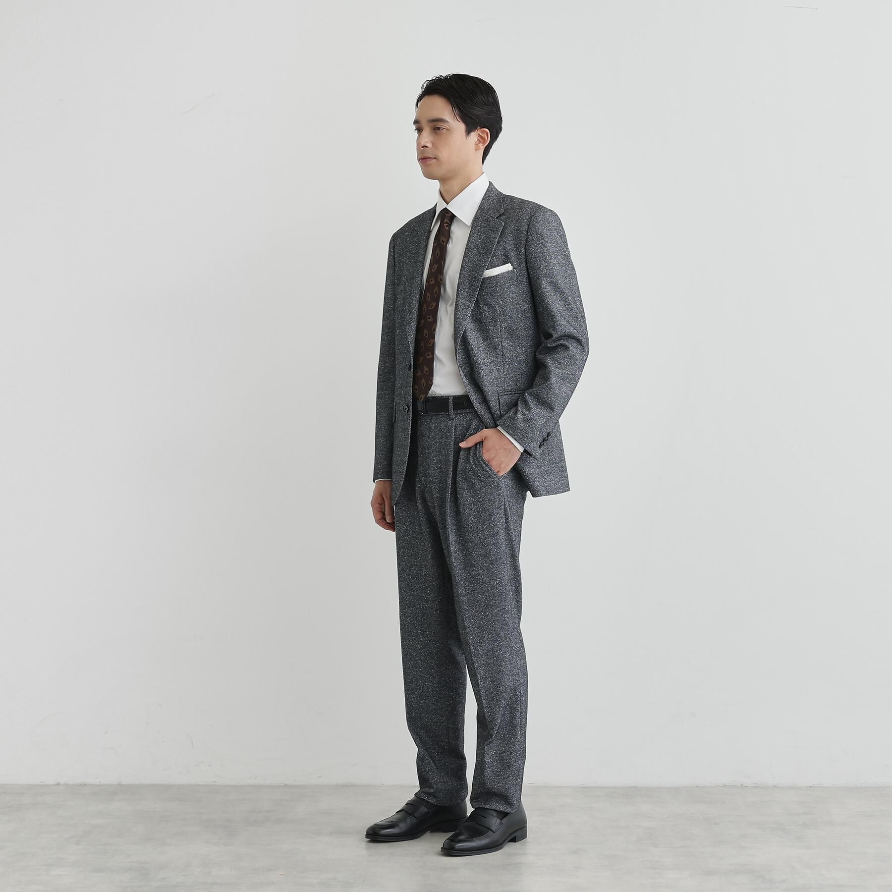 TAKEO KIKUCHI「尾州織 シルクネップジャージ パンツ」|その他|