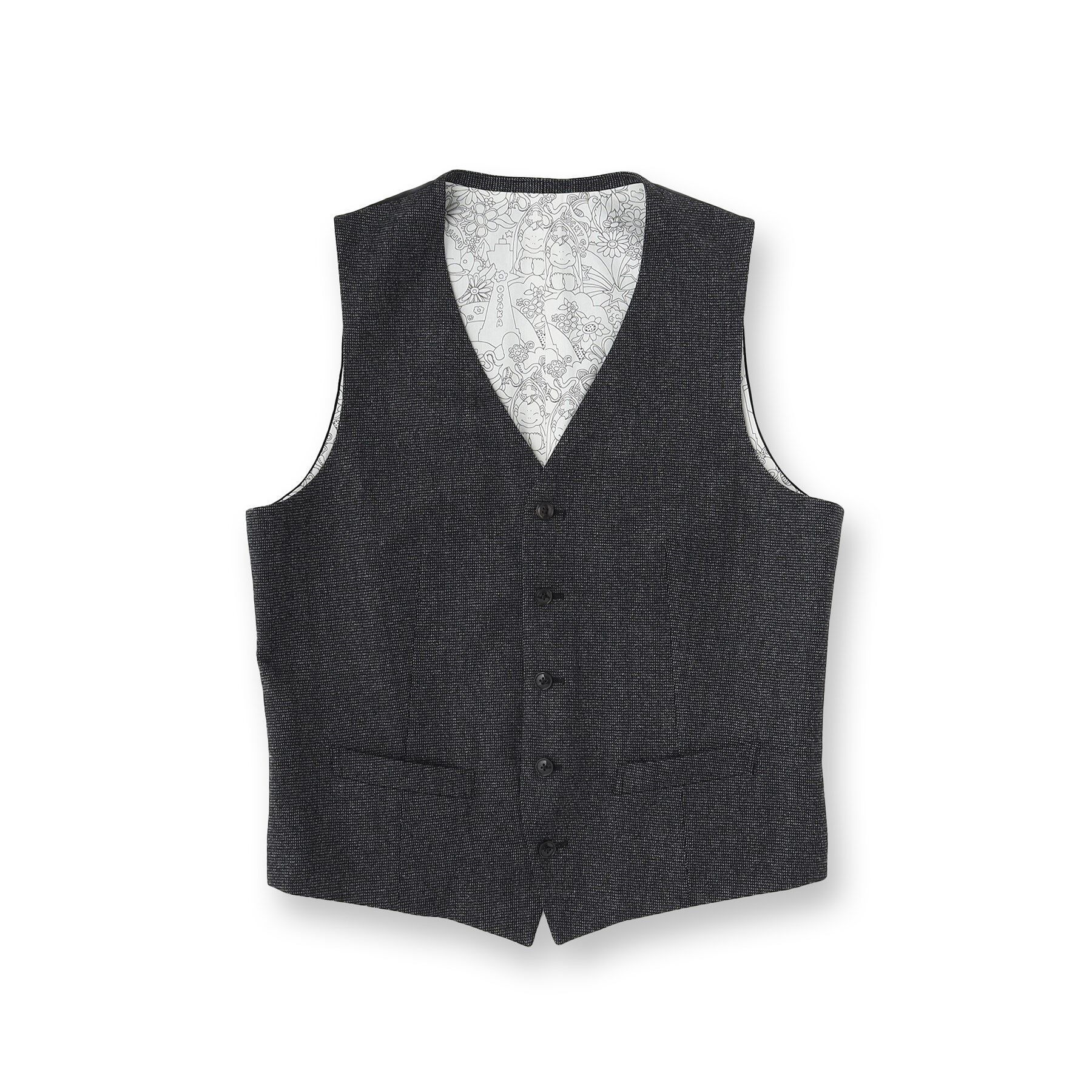 40CARATS&525「【Sサイズ～】ピンチェックミルドヴェスト」|ベスト・ジレ|