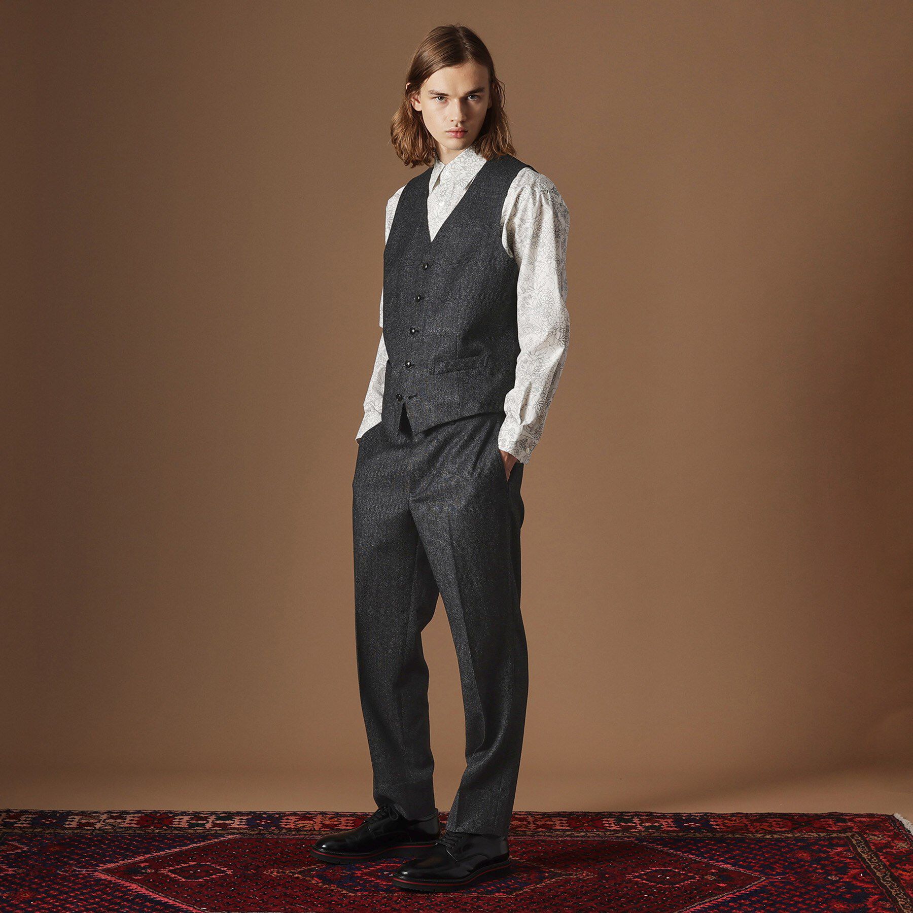 40CARATS&525「【Sサイズ～】ピンチェックミルドヴェスト」|ベスト・ジレ|