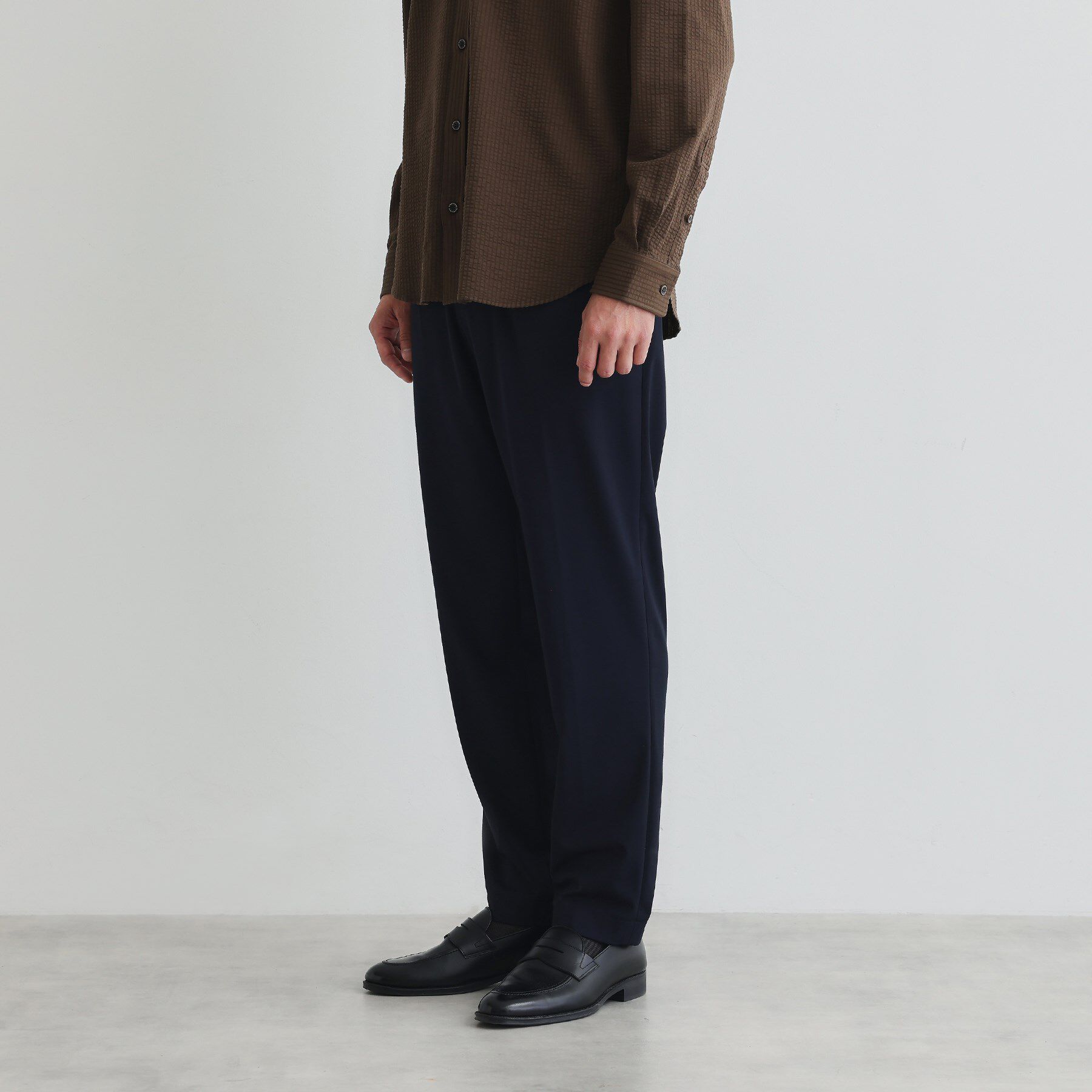 TAKEO KIKUCHI「サイドゴアウエスト スリム スラックス」|その他|ネイビー(094)