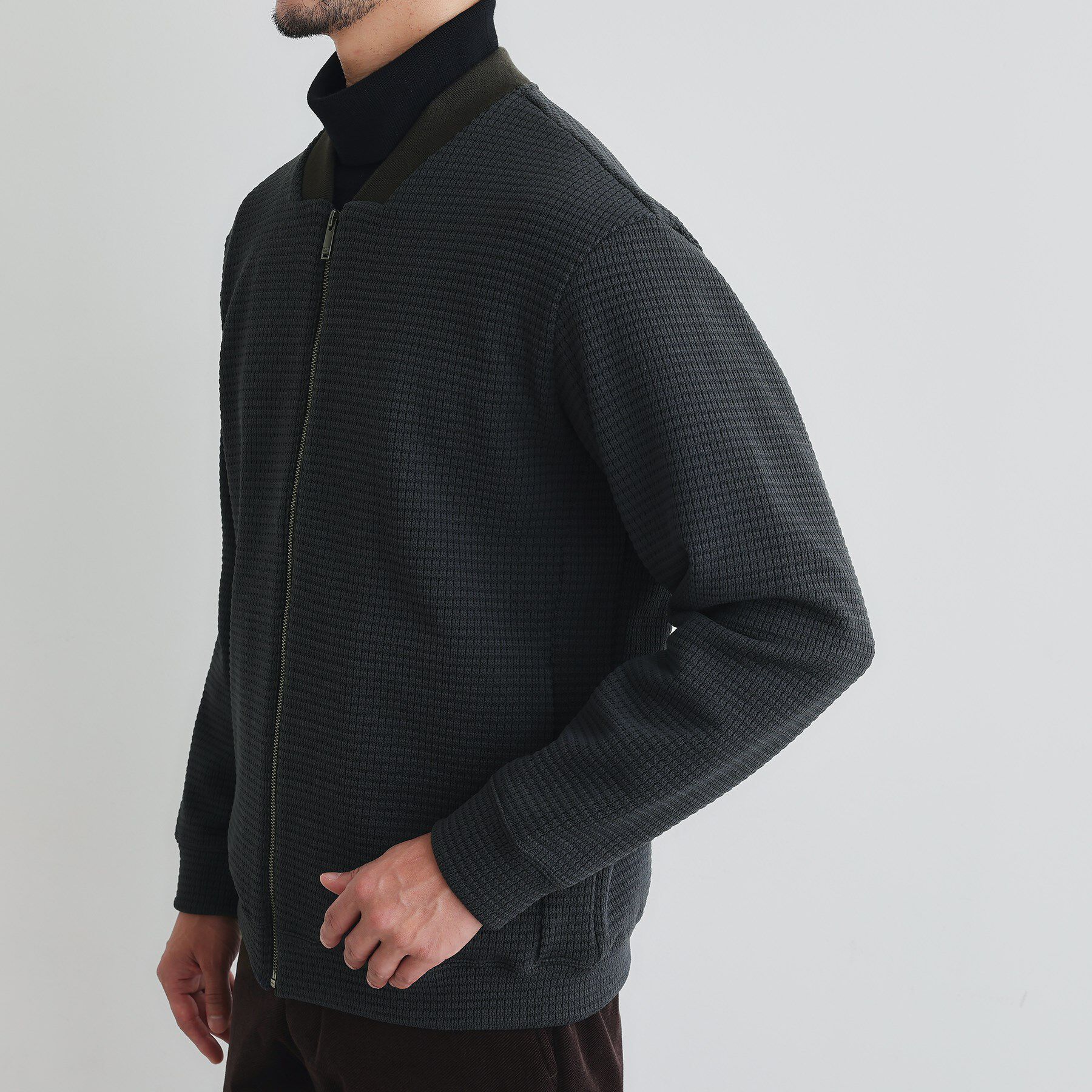 TAKEO KIKUCHI「ニットライクジャージ ブルゾン」|ブルゾン・スタジャン|