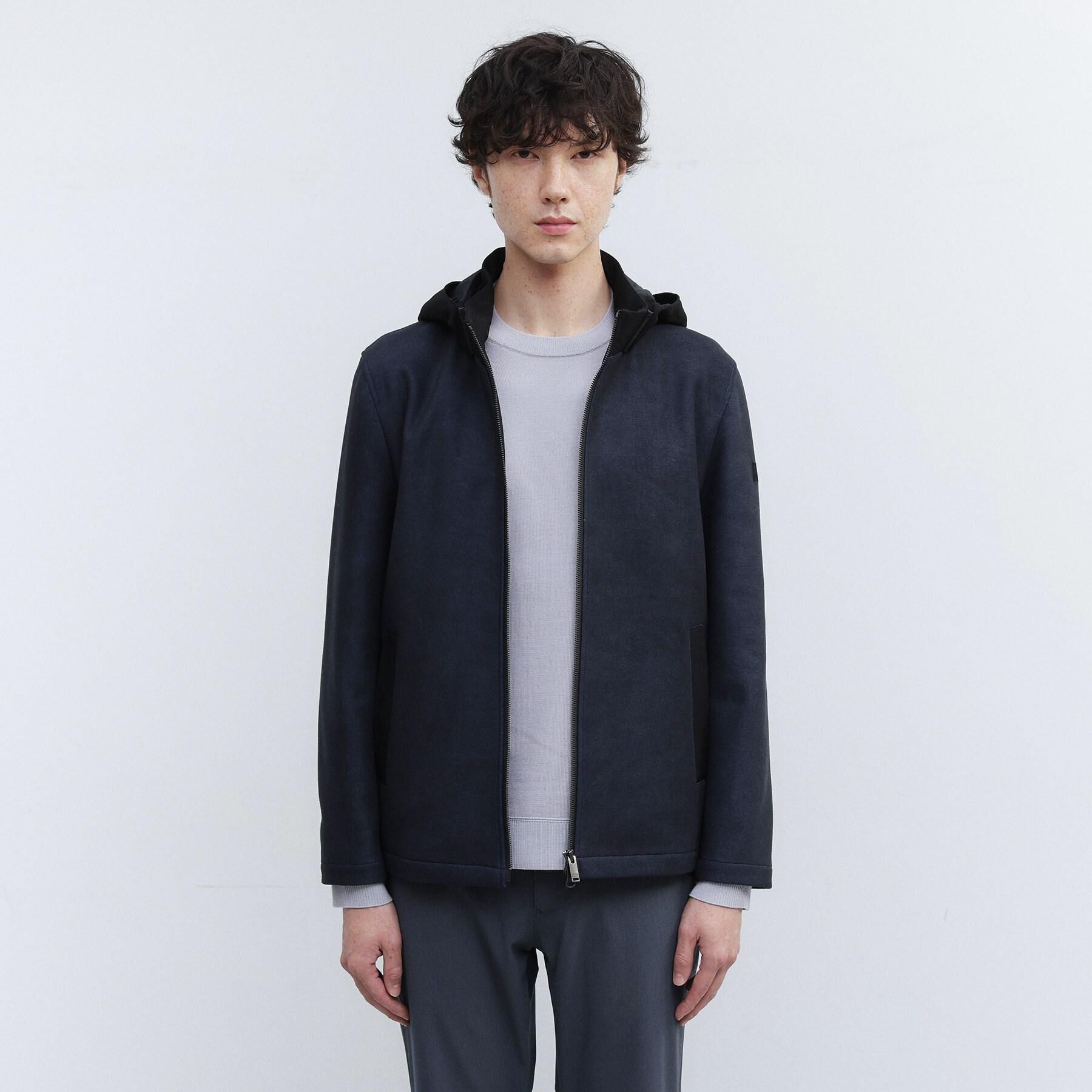 TAKEO KIKUCHI「【JUST ONE LAYER】ダウンファブリック ジップアップ フード ブルゾン」|ブルゾン・スタジャン|