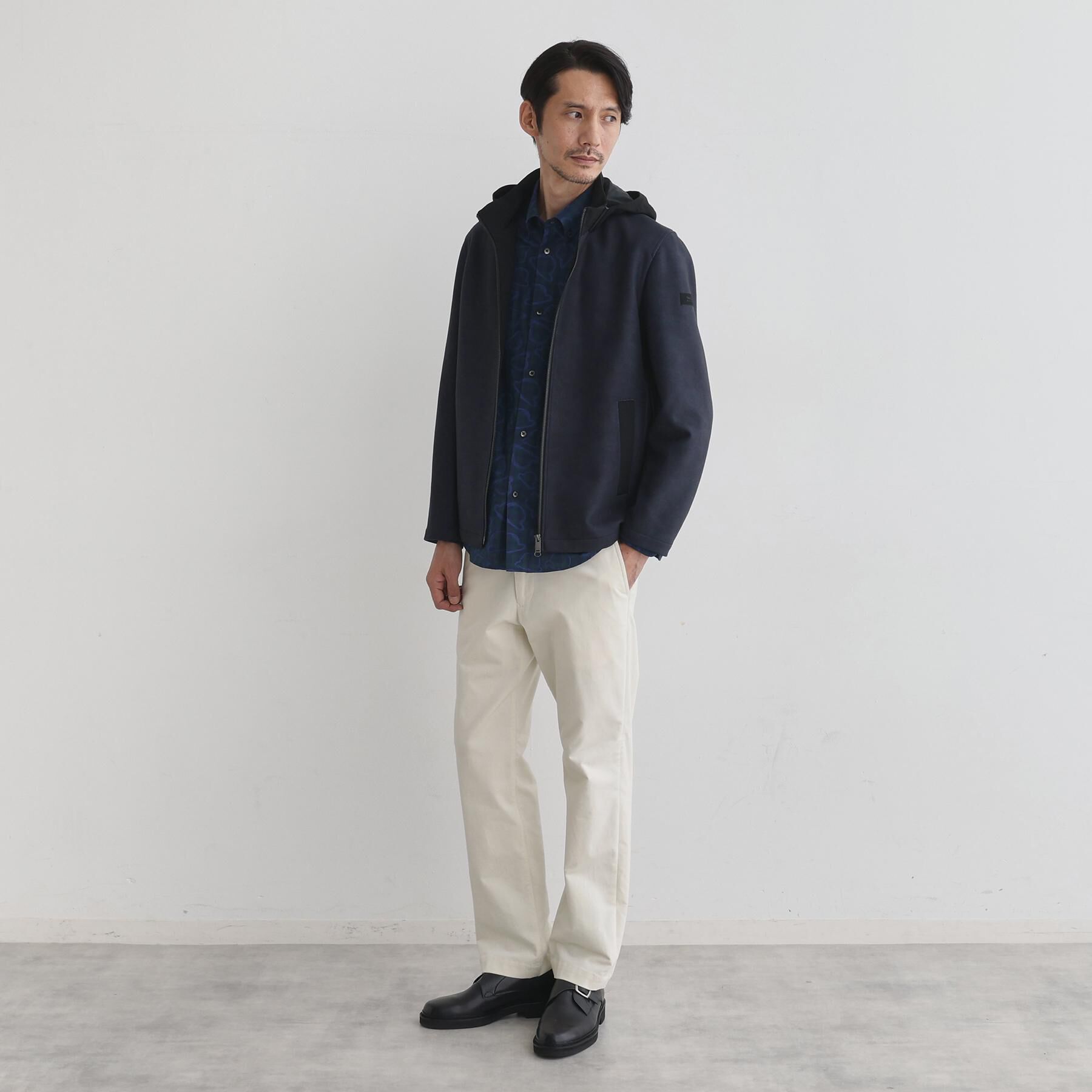 TAKEO KIKUCHI「【JUST ONE LAYER】ダウンファブリック ジップアップ フード ブルゾン」|ブルゾン・スタジャン|