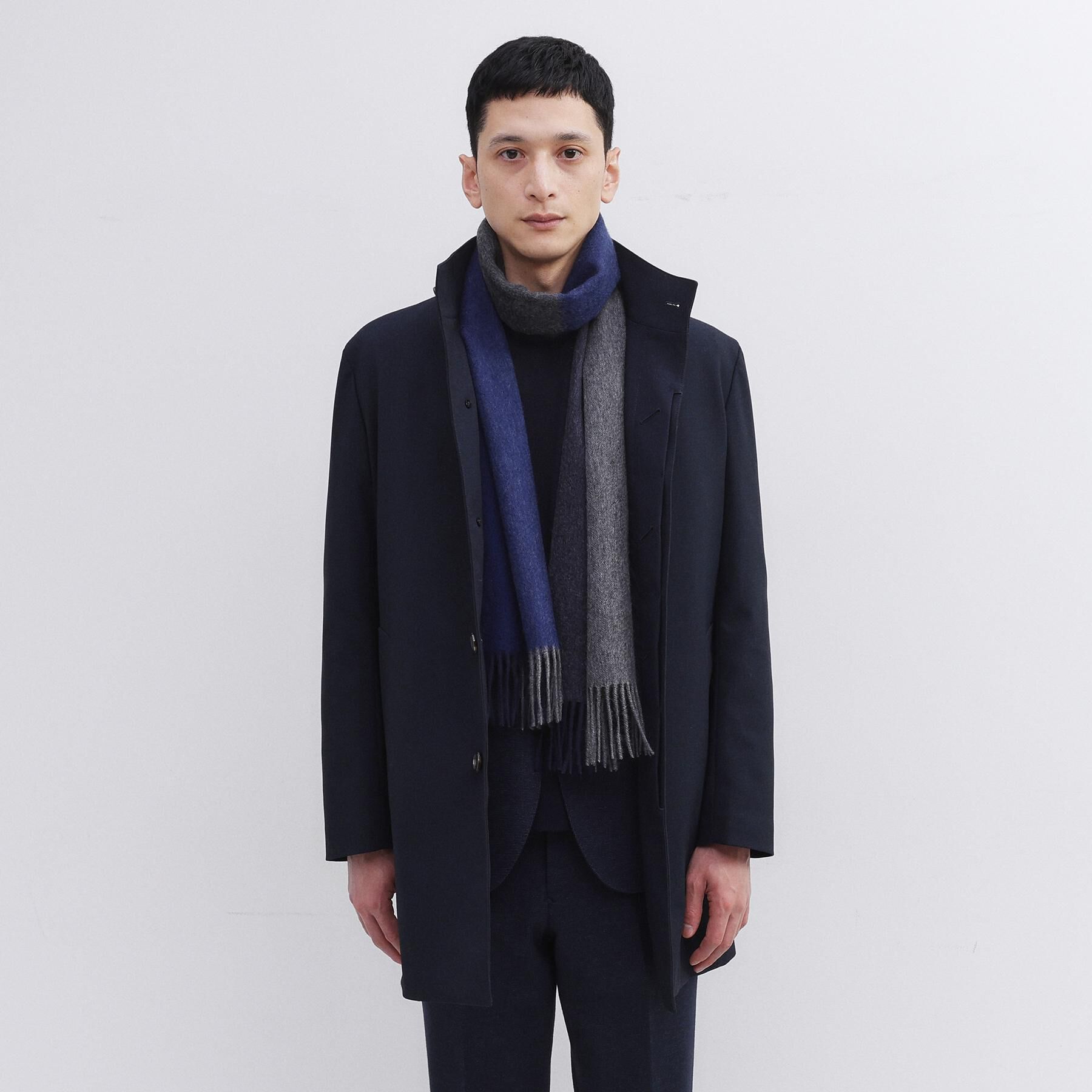 TAKEO KIKUCHI「【洗えるカシミヤ】カシミヤ 4面パネルマフラー」|ストール|