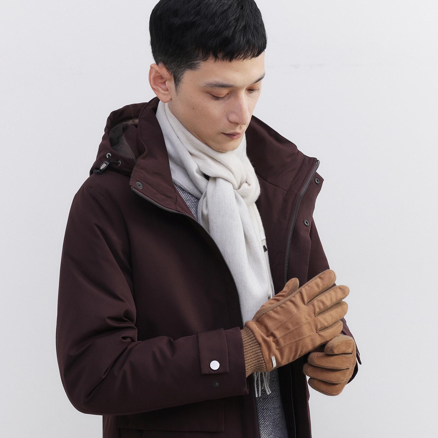 TAKEO KIKUCHI「【洗えるカシミヤ】ピュアカシミヤ 4面パネルマフラー」|ストール|