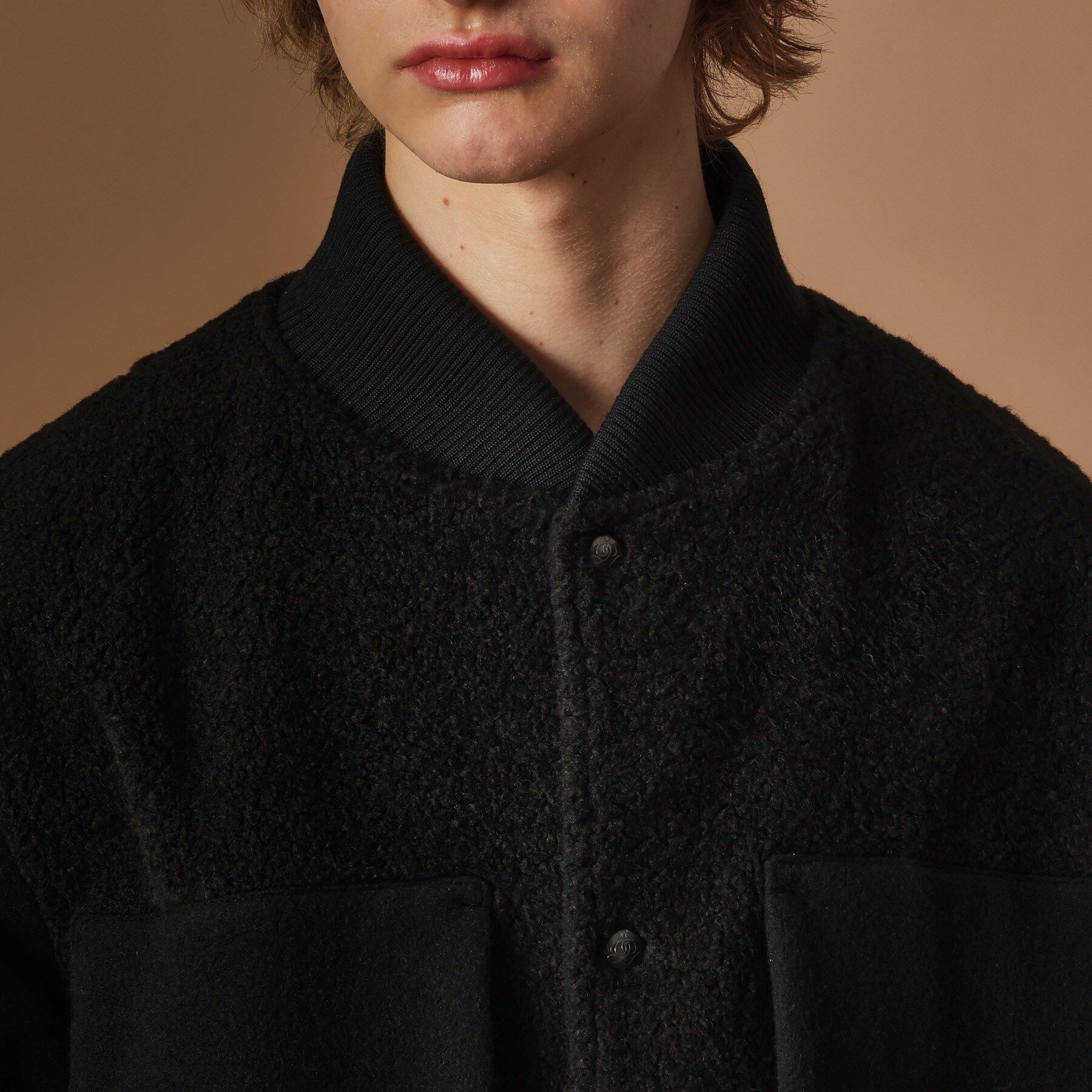 40CARATS&525「2重織りモッサボアパイル コンビブルゾン」|ブルゾン・スタジャン|