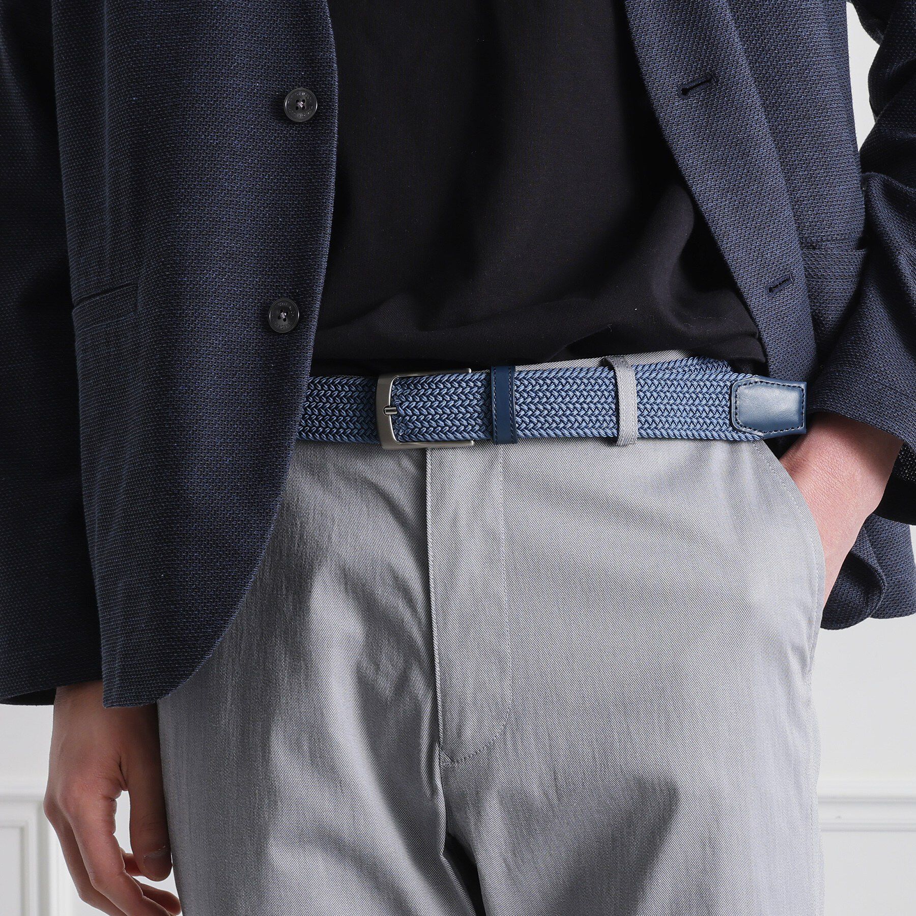 TAKEO KIKUCHI「【Made in JAPAN】ドモドソーラ ゴムメッシュベルト」|ベルト|