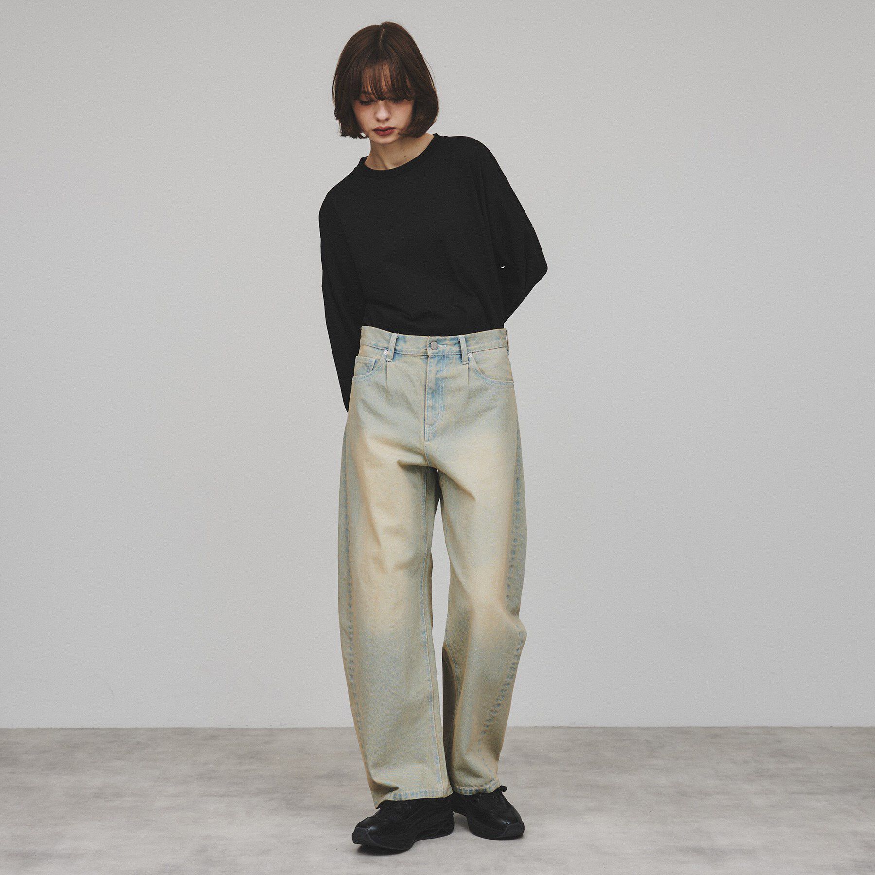 tk.TAKEO KIKUCHI「バレルデニムパンツ」|デニム|