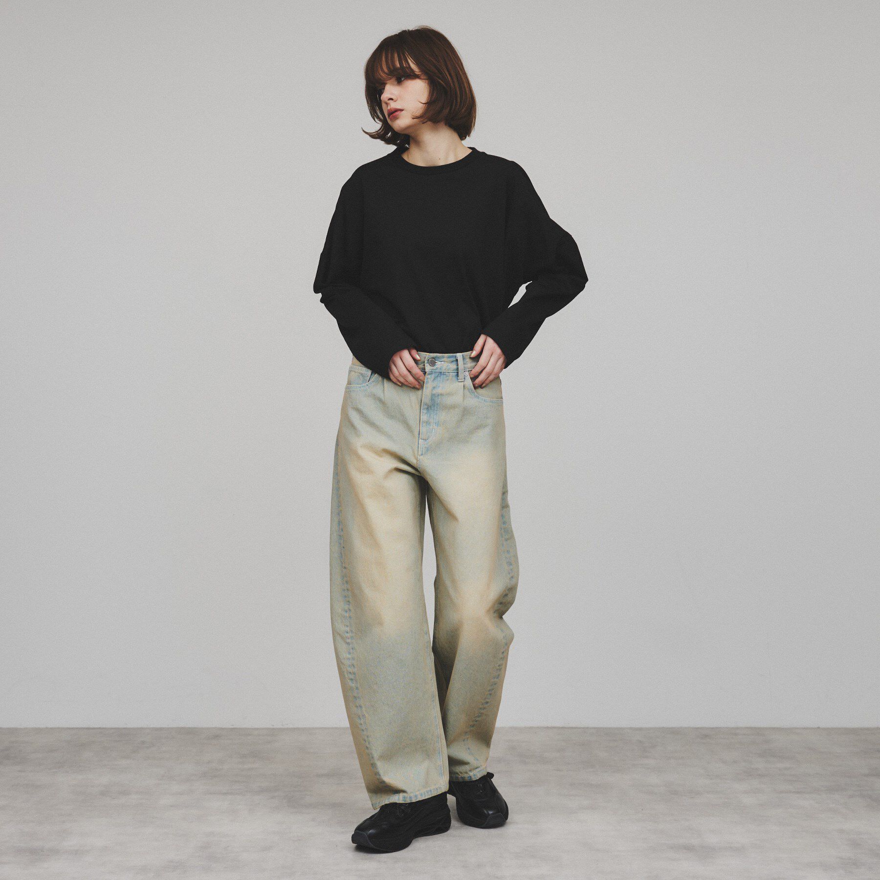 tk.TAKEO KIKUCHI「バレルデニムパンツ」|デニム|