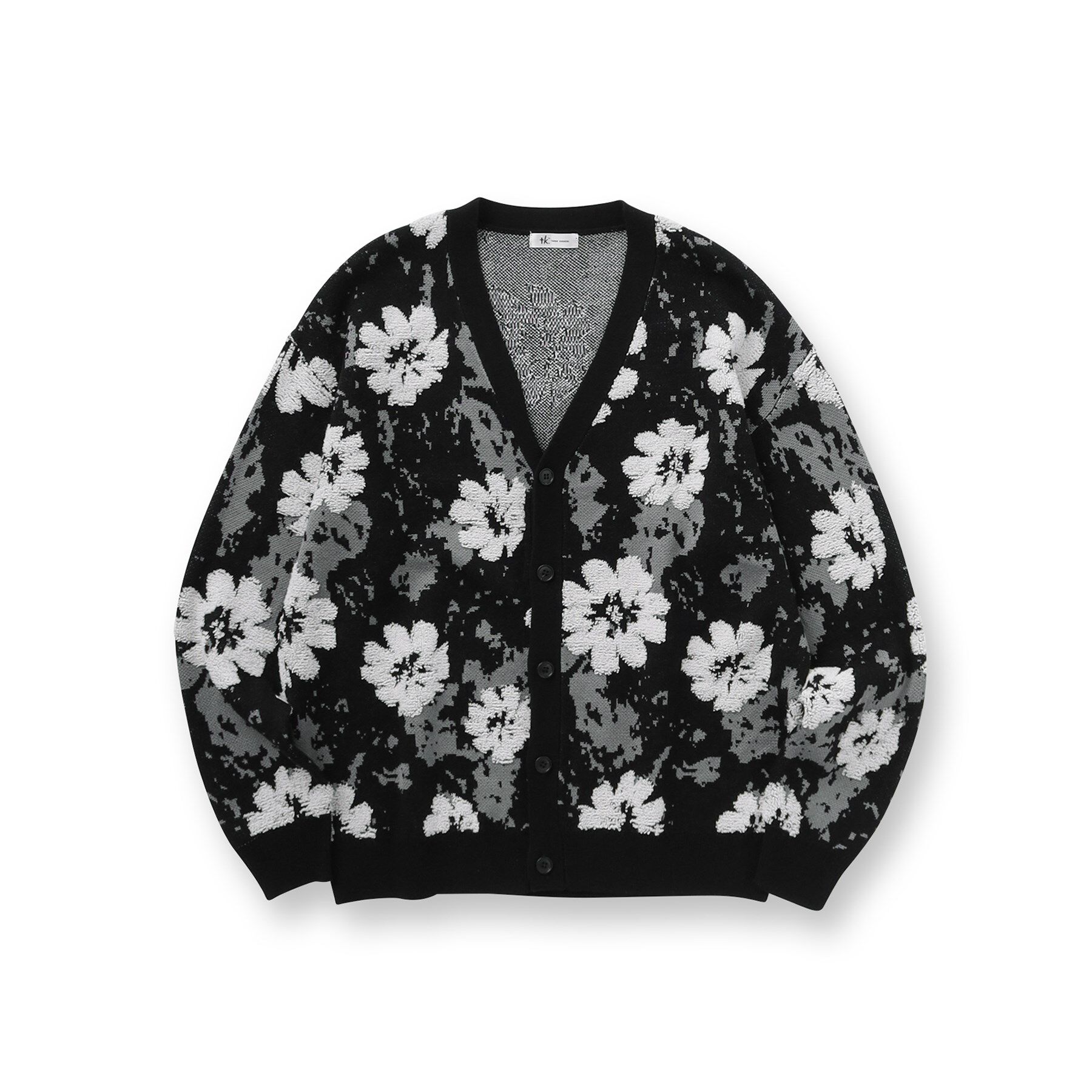 tk.TAKEO KIKUCHI「フラワージャカードカーディガン」|カーディガン|