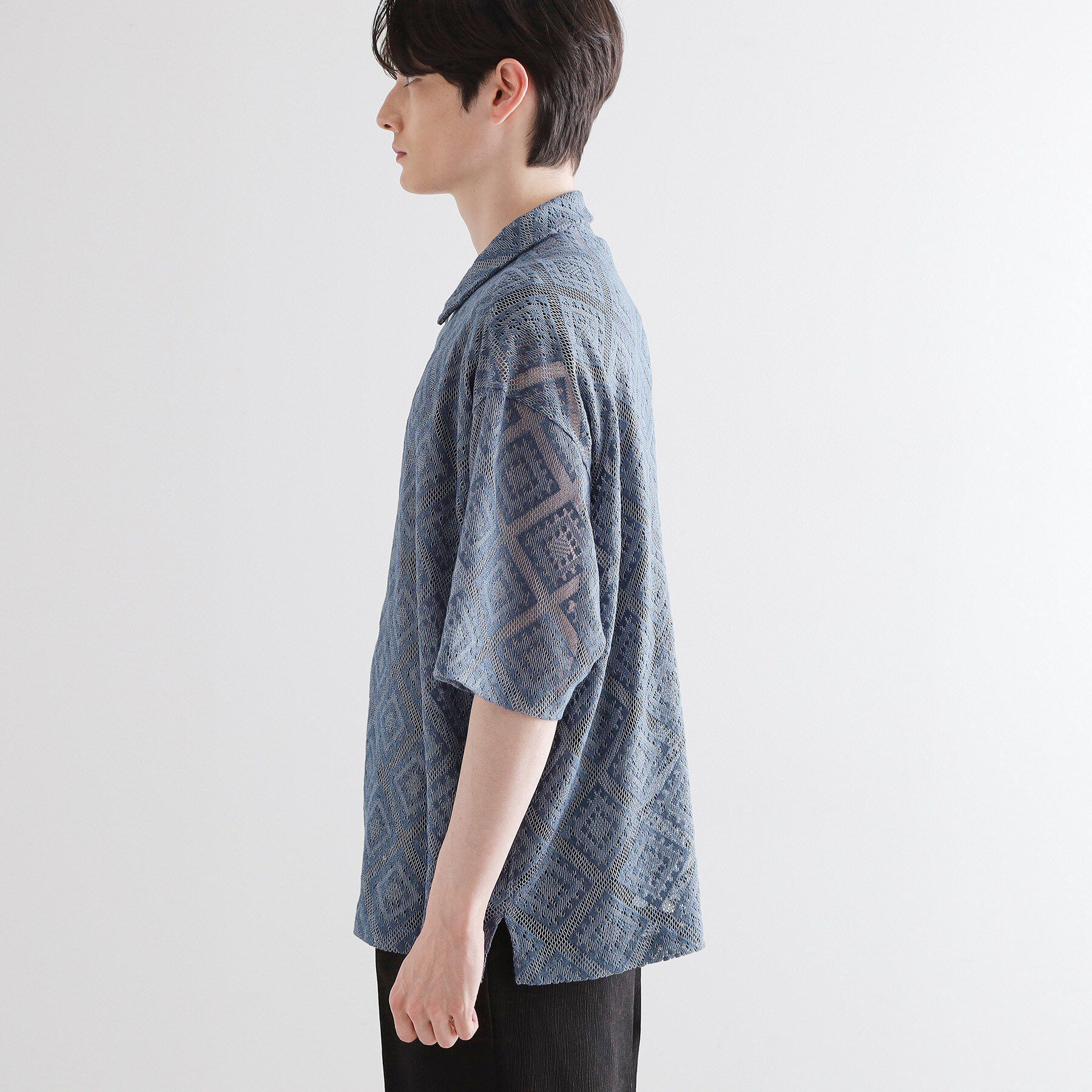 tk.TAKEO KIKUCHI「片染めレースシャツ」|シャツ・ブラウス|