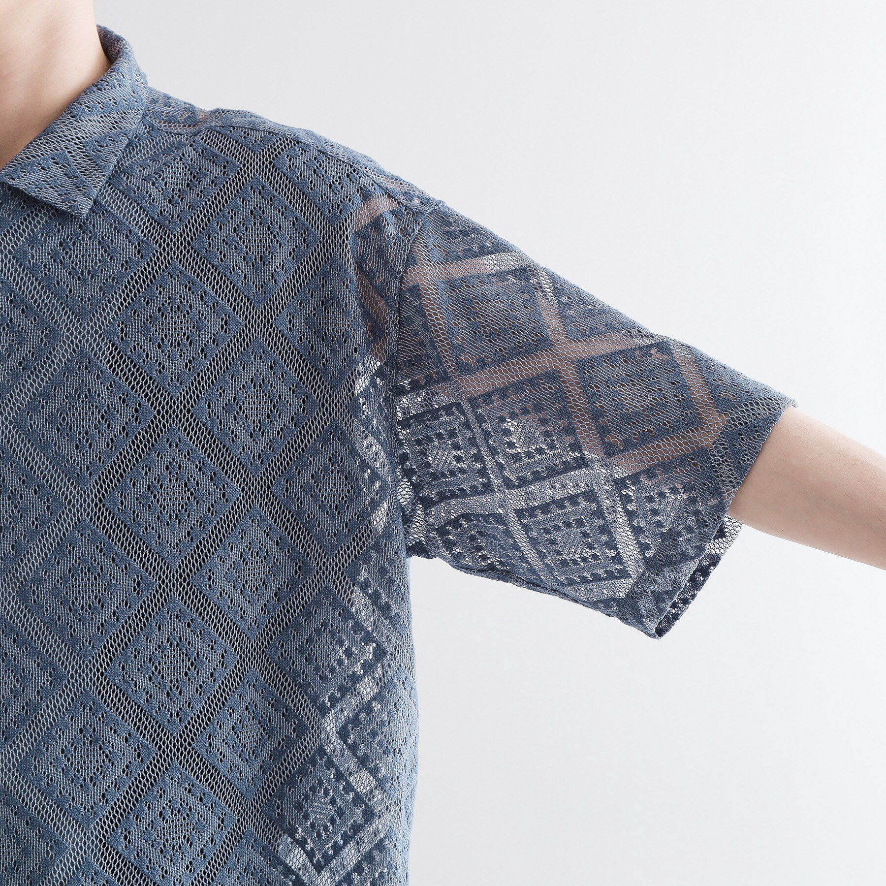 tk.TAKEO KIKUCHI「片染めレースシャツ」|シャツ・ブラウス|