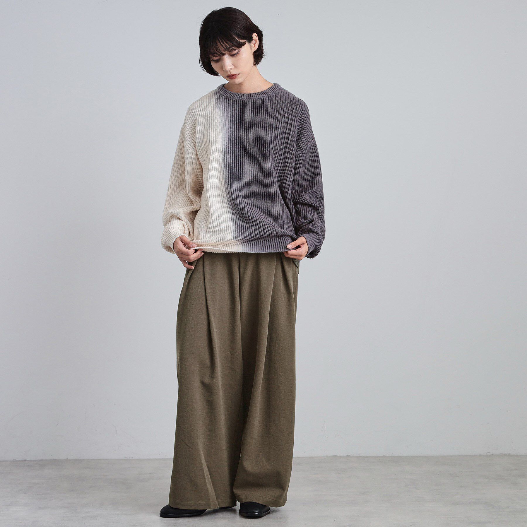 tk.TAKEO KIKUCHI「【スーパーワイドバギースラックスパンツ」|その他|