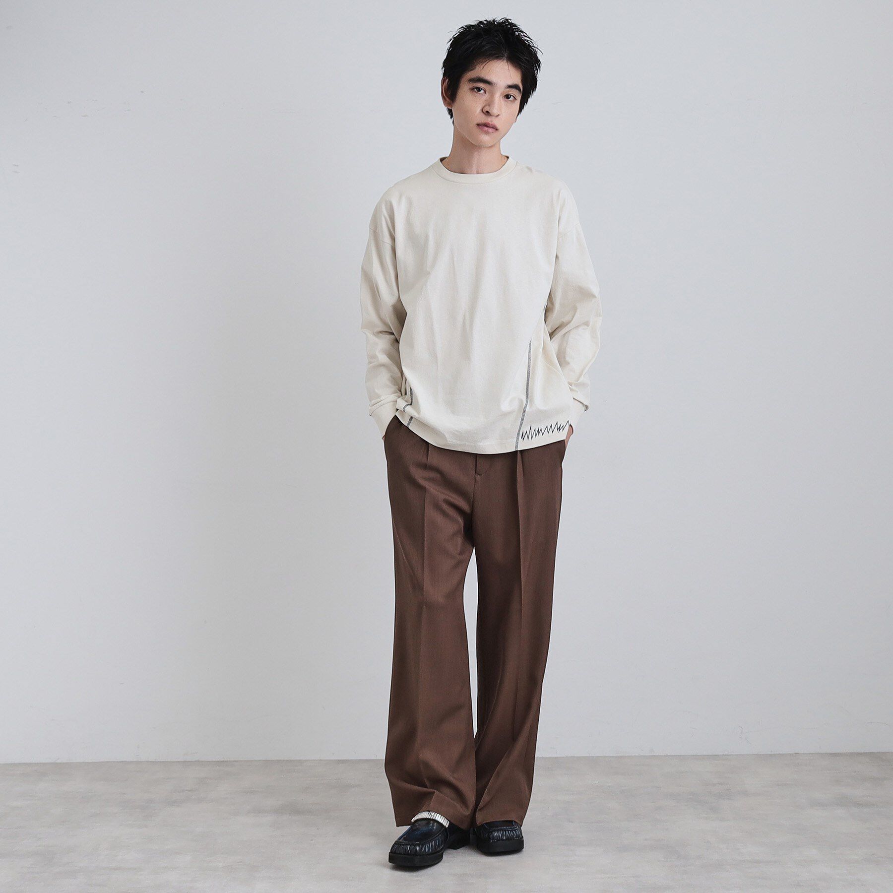 tk.TAKEO KIKUCHI「デザインステッチTシャツ」|Tシャツ・カットソー|