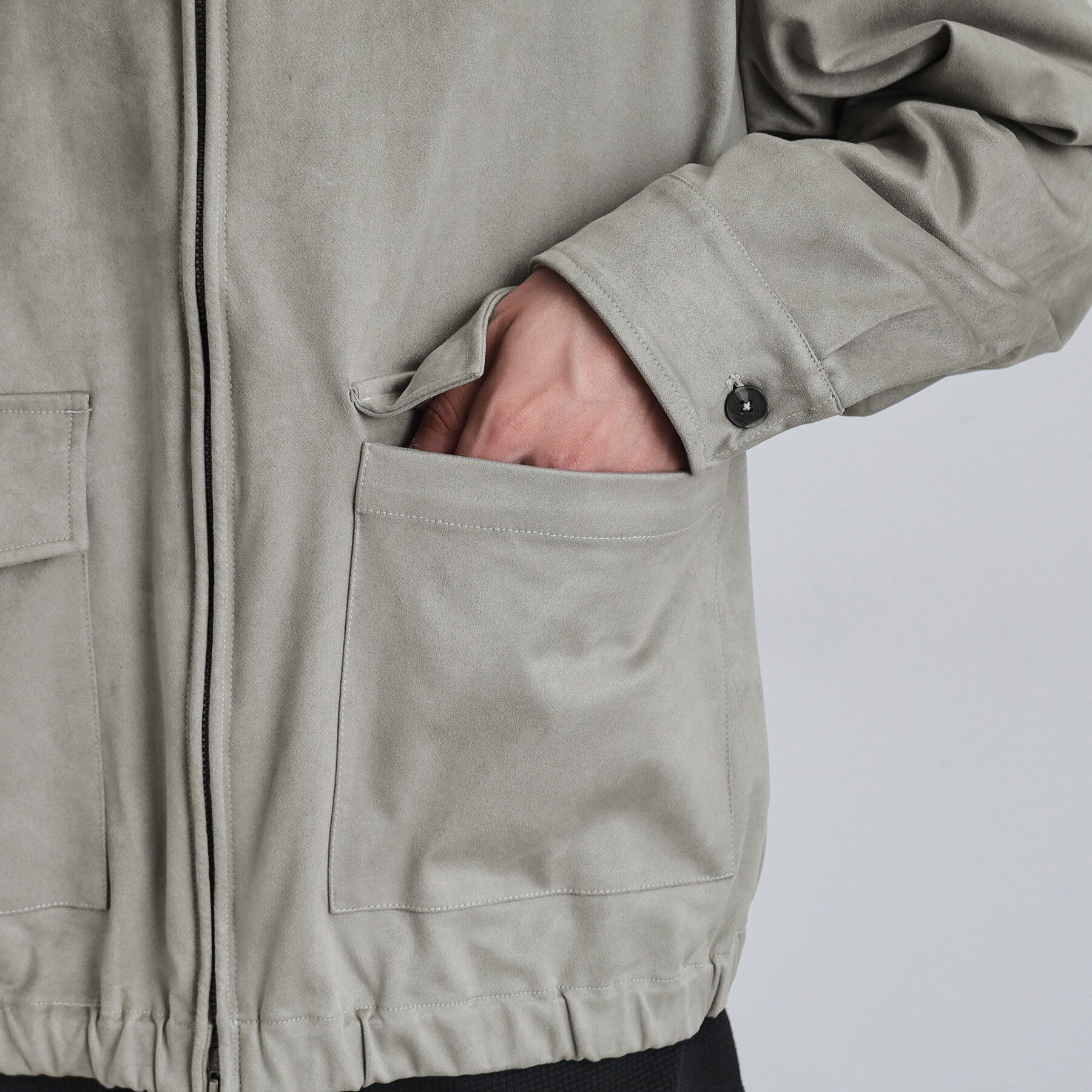 tk.TAKEO KIKUCHI「フェイクスエードシャツアウター」|ブルゾン・スタジャン|