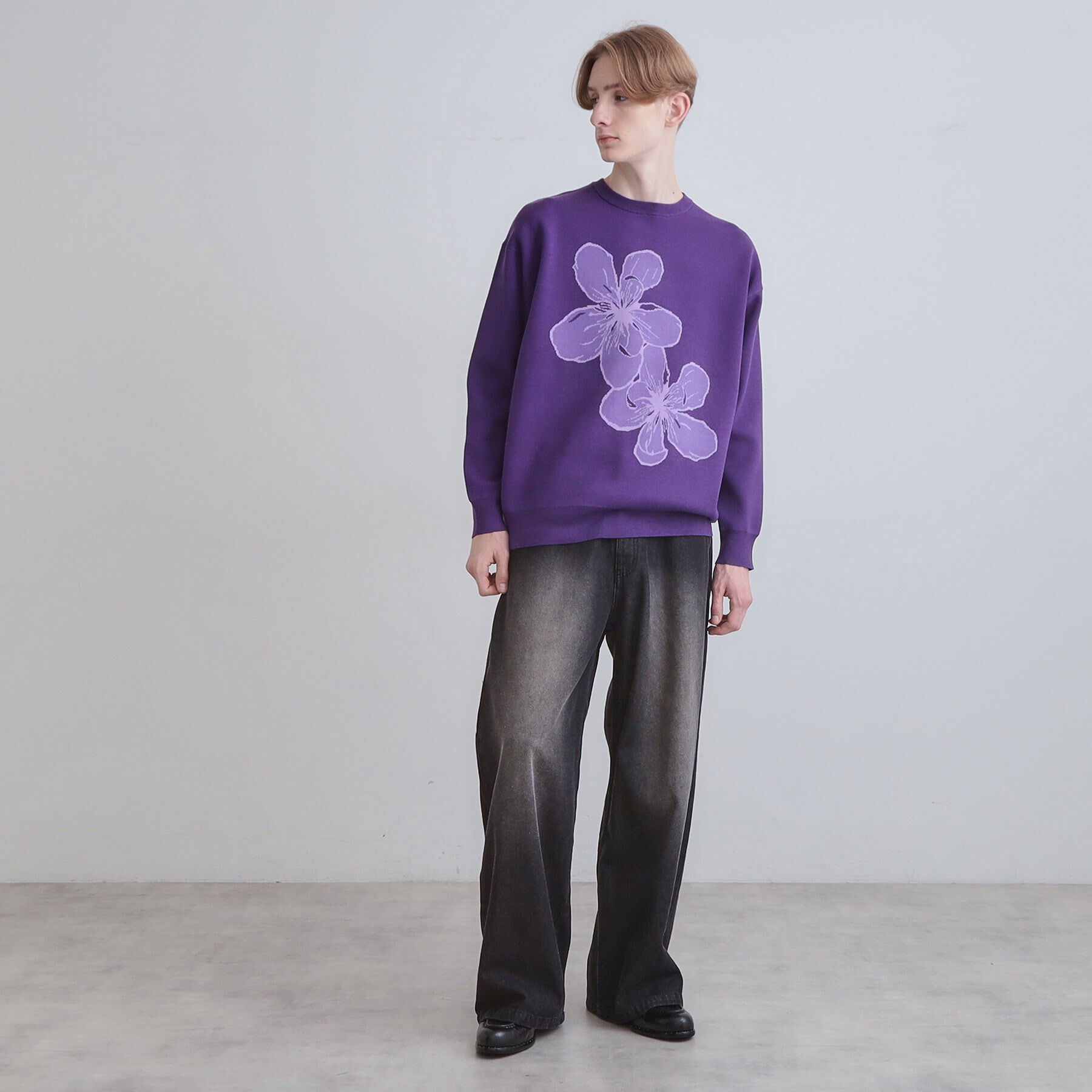 tk.TAKEO KIKUCHI「フラワーニットプルオーバー」|ニット・セーター|