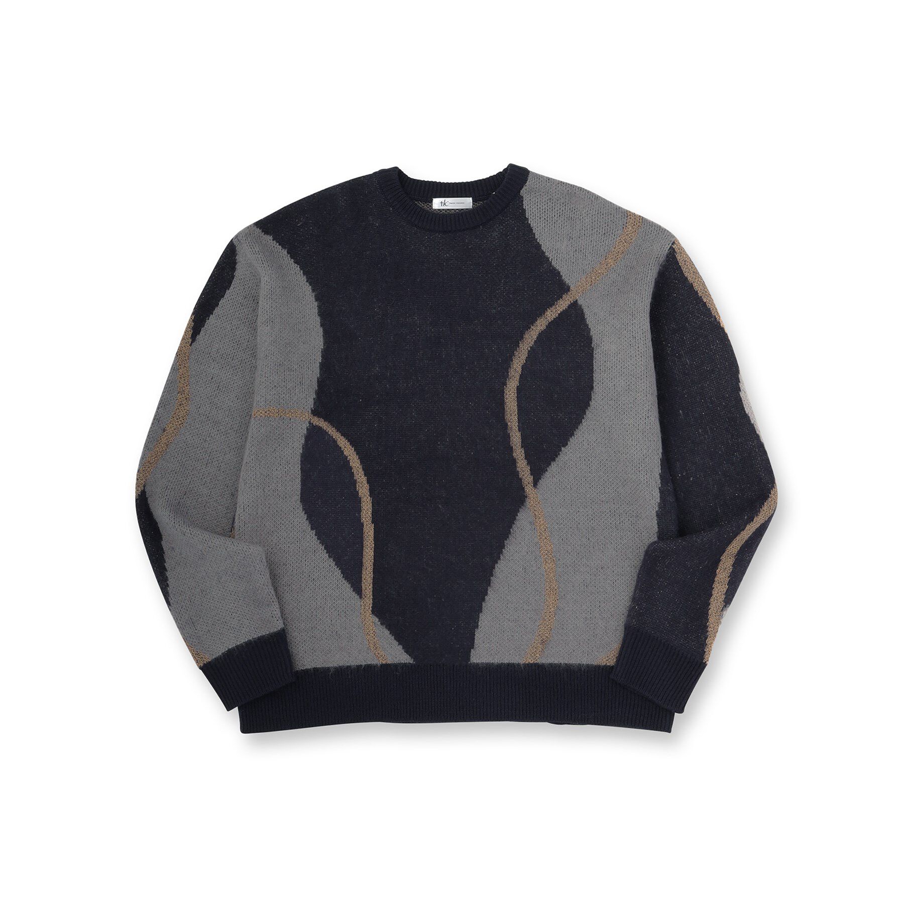 tk.TAKEO KIKUCHI「コンプリケートラインアートプルオーバー」|ニット・セーター|