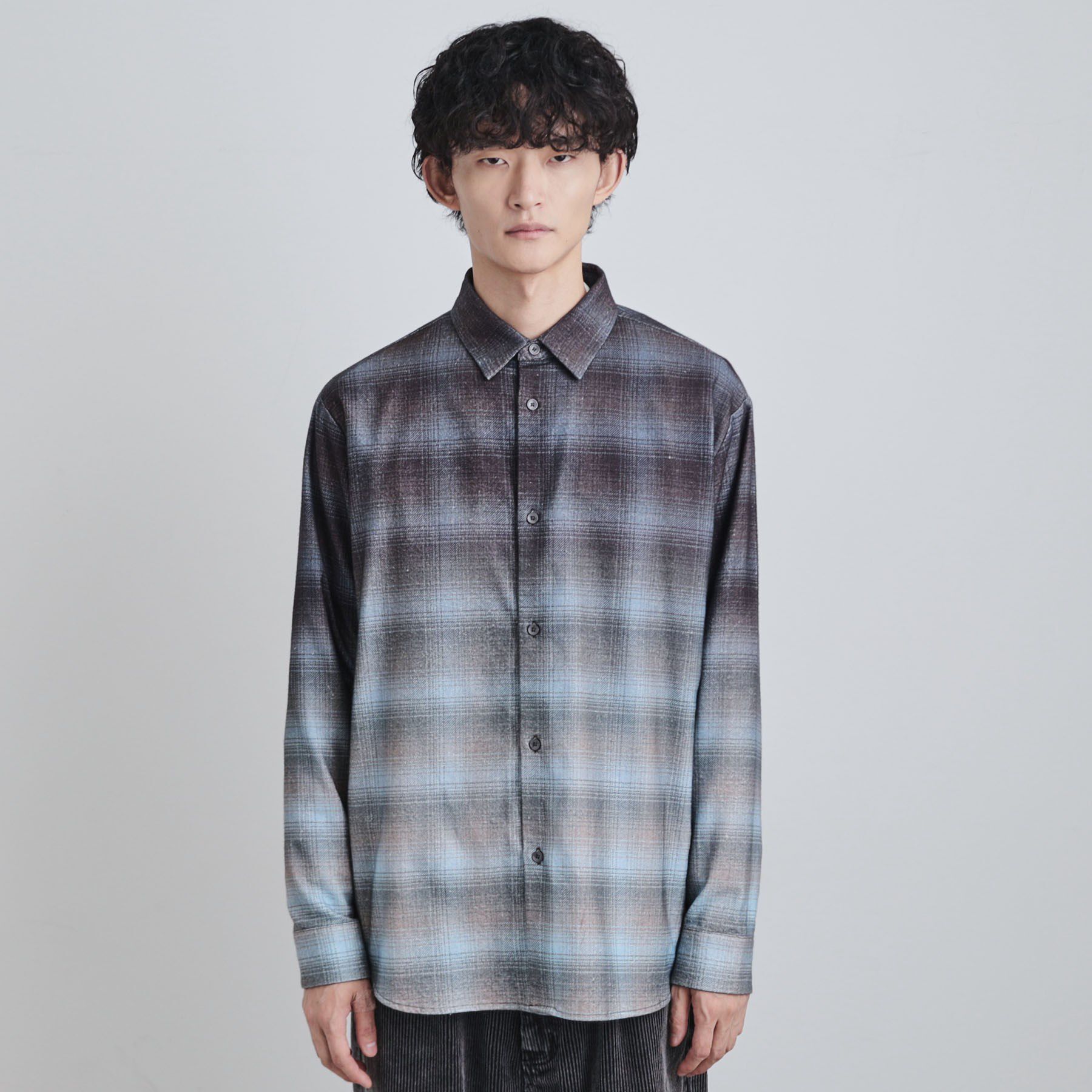 tk.TAKEO KIKUCHI「グラデーションプリントネルシャツ」|シャツ・ブラウス|