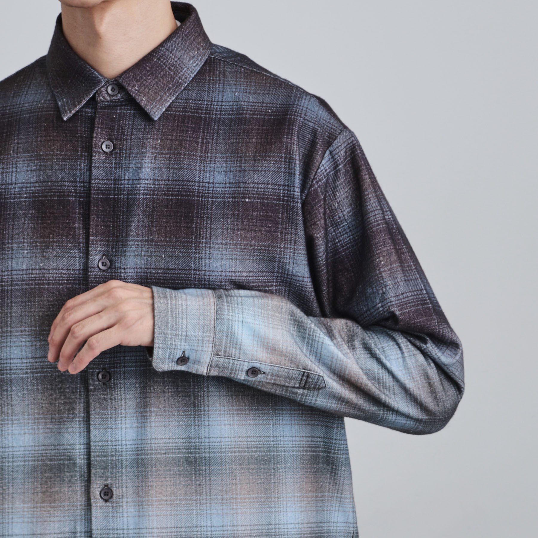 tk.TAKEO KIKUCHI「グラデーションプリントネルシャツ」|シャツ・ブラウス|