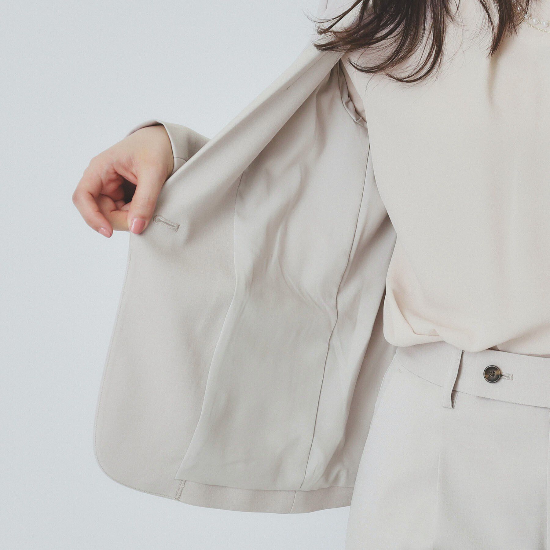 index「ドライタッチストレッチテーラードジャケット//セットアップ対応【洗濯機洗い可/イージーアイロン】」|テーラードジャケット|