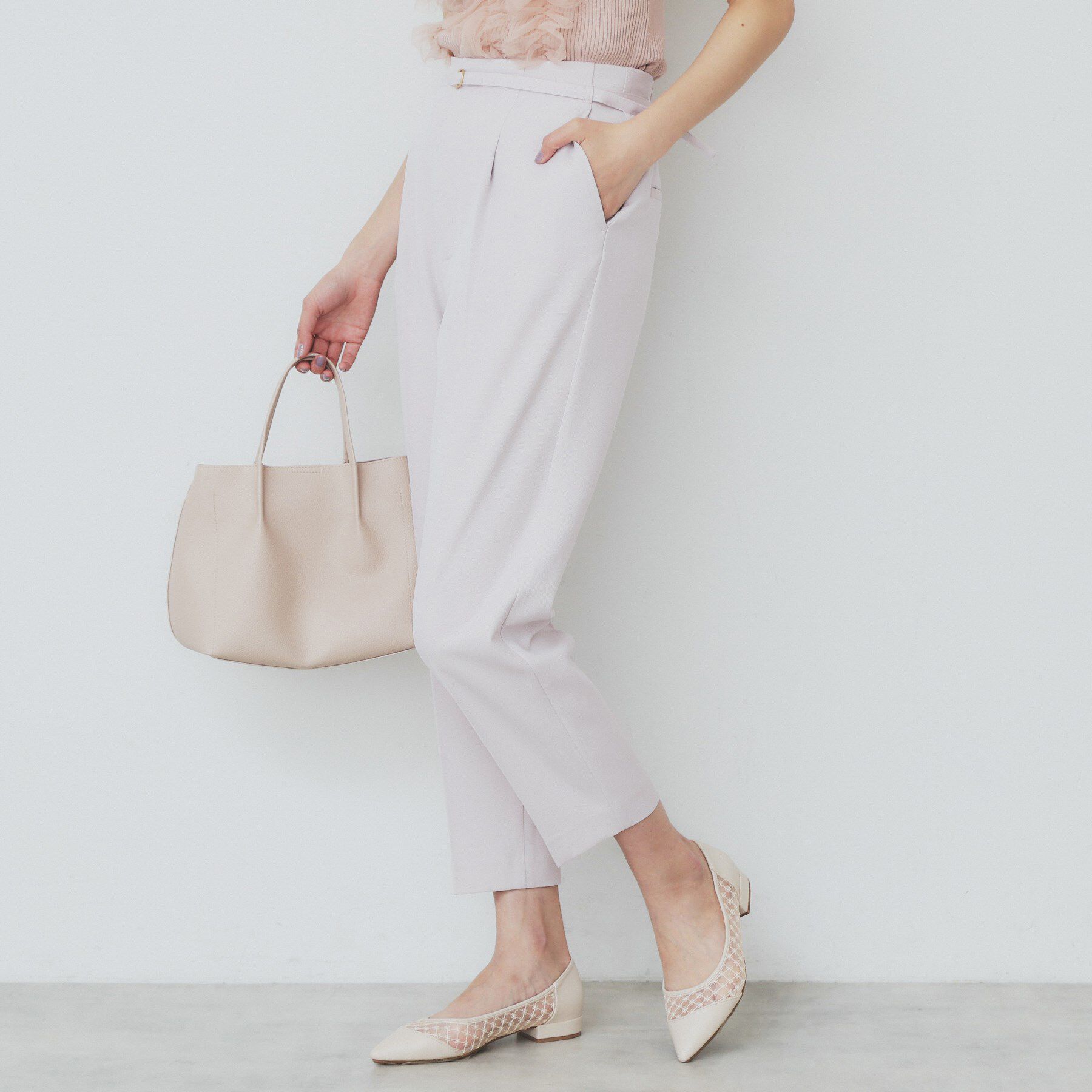 index「ストレッチテーパードパンツ【洗濯機洗い可/吸水速乾/防シワ】」|その他|