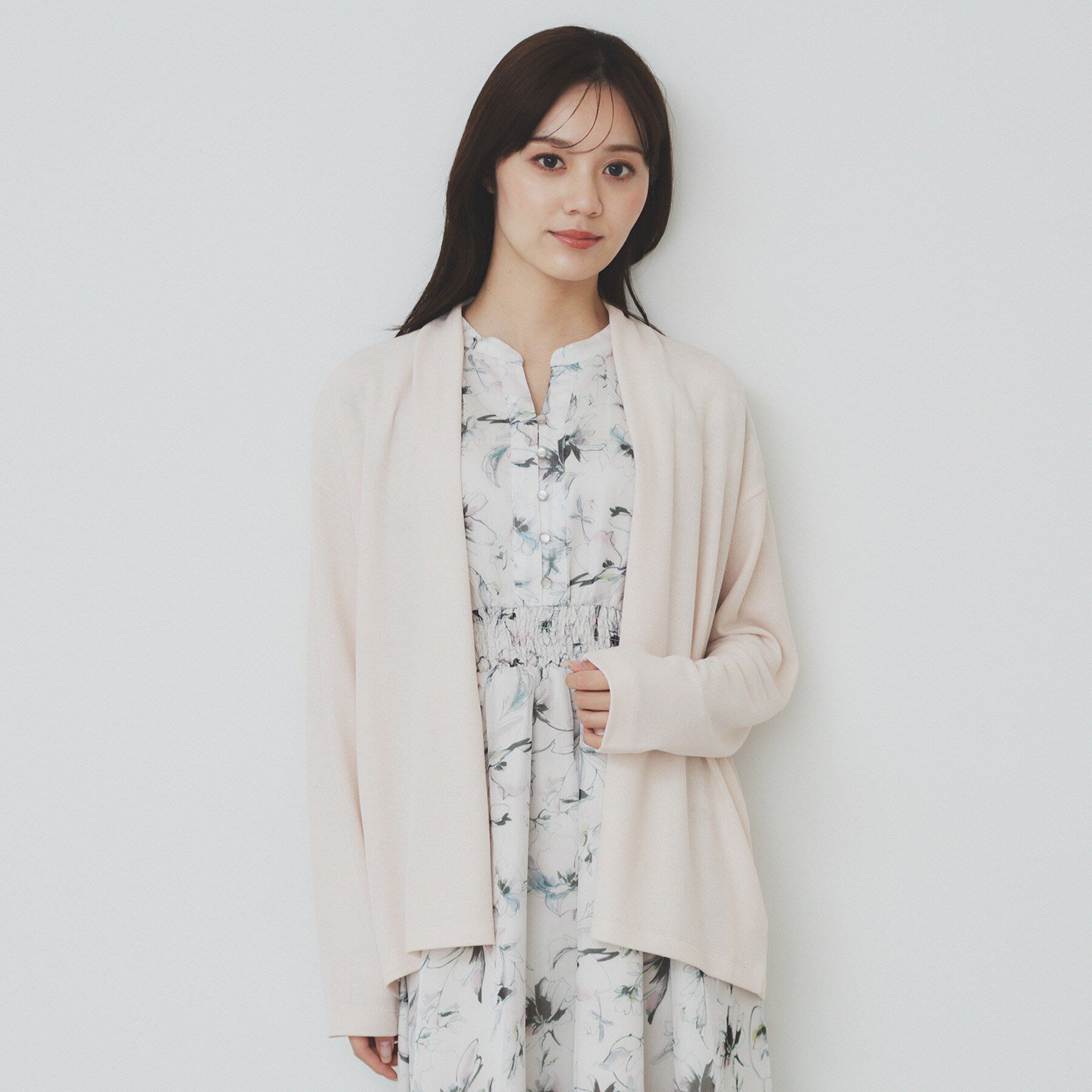 index「シアージャージミドル丈カーディガン【接触冷感/UVケア/洗濯機洗い可】」|カーディガン|