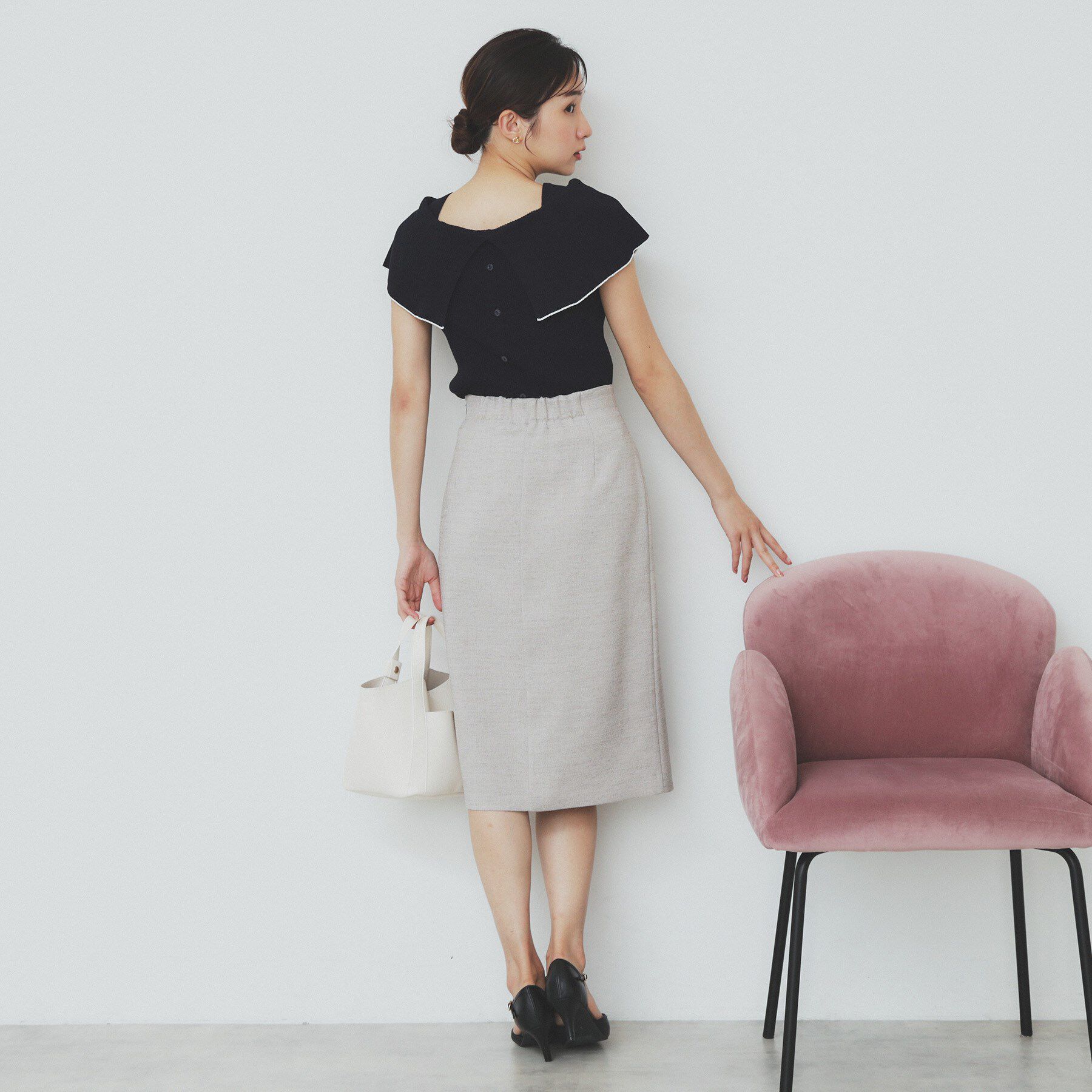 index「前後2wayオフショルビッグカラーニット【洗濯機洗い可/抗ピル】」|ニット・セーター|