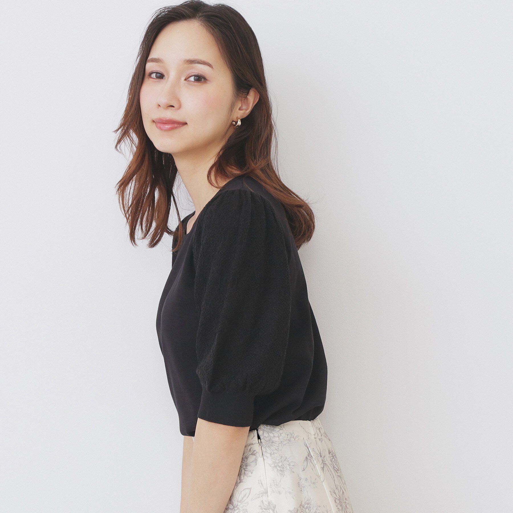 index「パフスリーブニット【洗濯機洗い可】」|ニット・セーター|