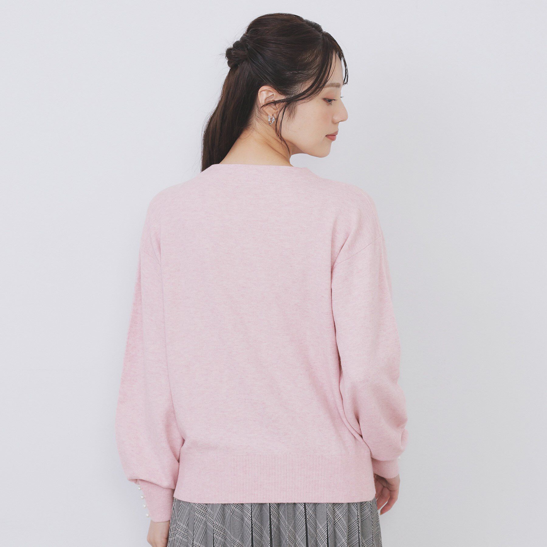 index「ふんわりボトルネックパフスリーブニット【洗濯機OK】」|ニット・セーター|