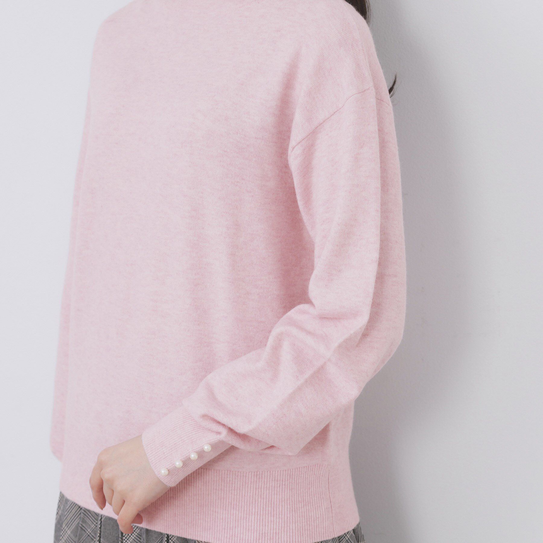 index「ふんわりボトルネックパフスリーブニット【洗濯機OK】」|ニット・セーター|