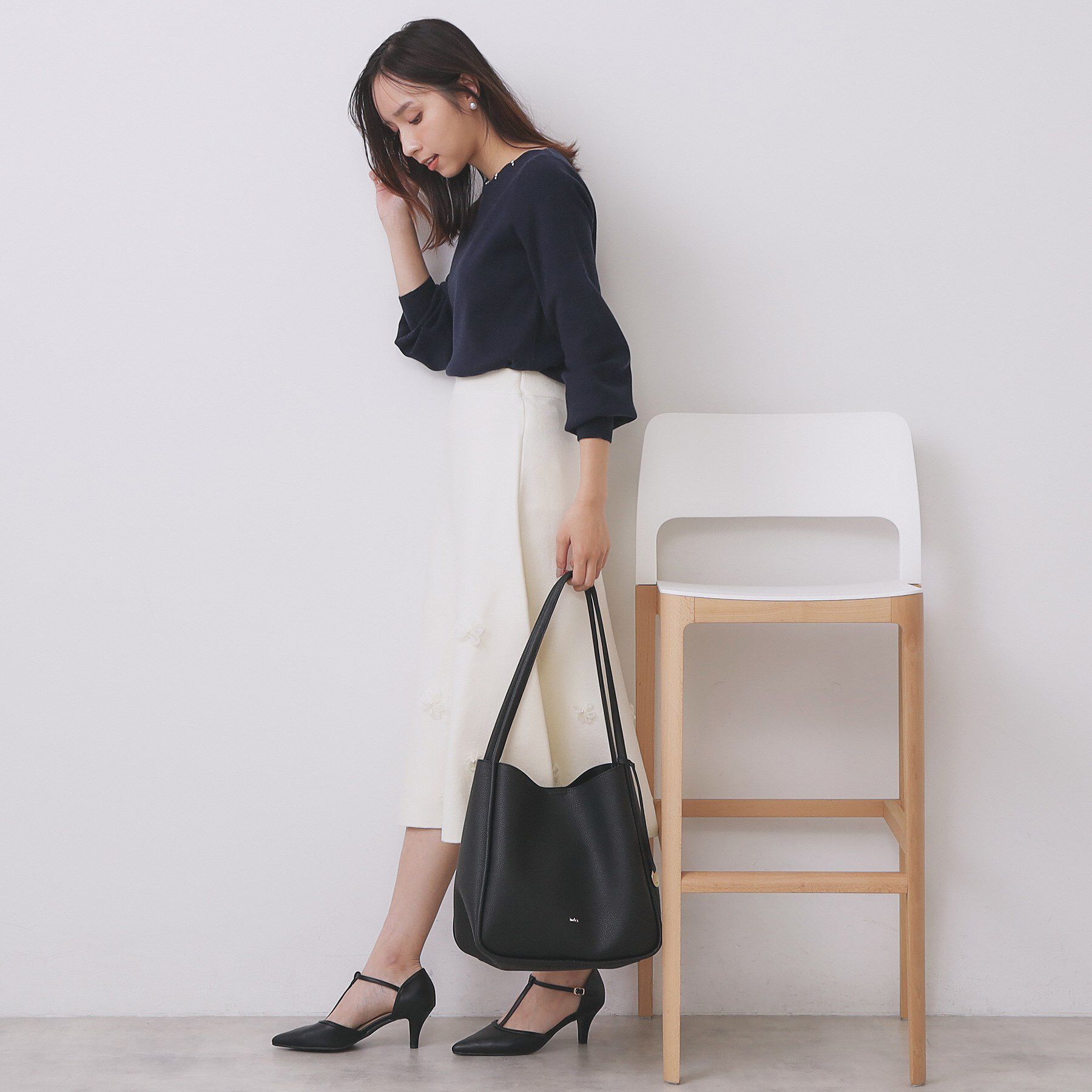 index「ラメスカラップビジューデザインニット【洗濯機OK】《6col/S～LL》」|ニット・セーター|