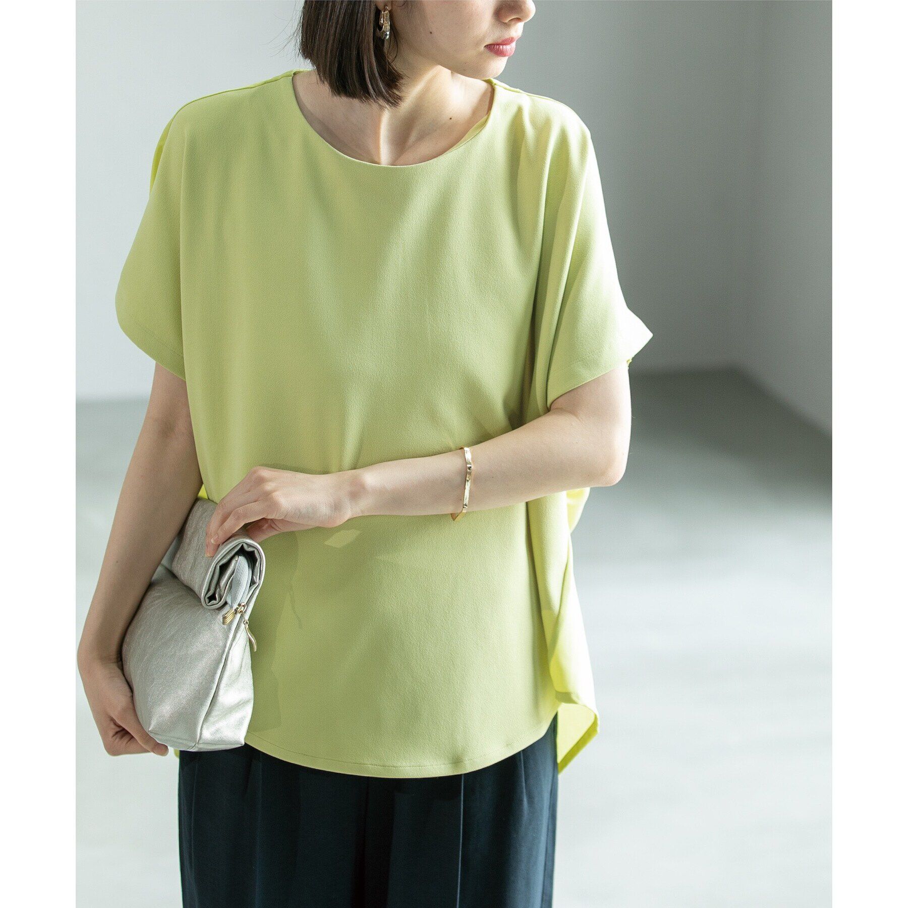 OPAQUE.CLIP「UV ドッキングドルマントップス【洗濯機洗い可】」|Tシャツ・カットソー|