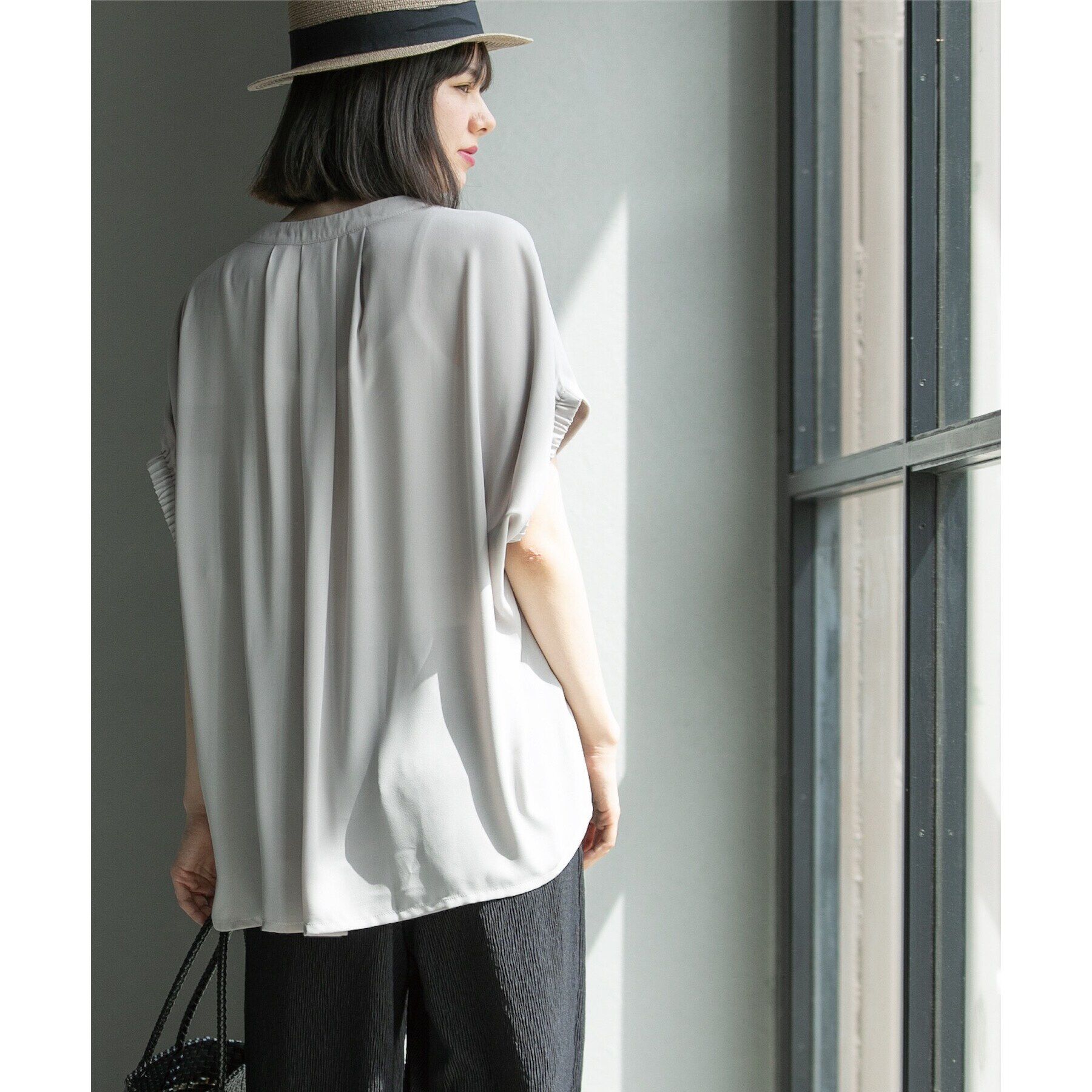 OPAQUE.CLIP「UV ドッキングドルマントップス【洗濯機洗い可】」|Tシャツ・カットソー|