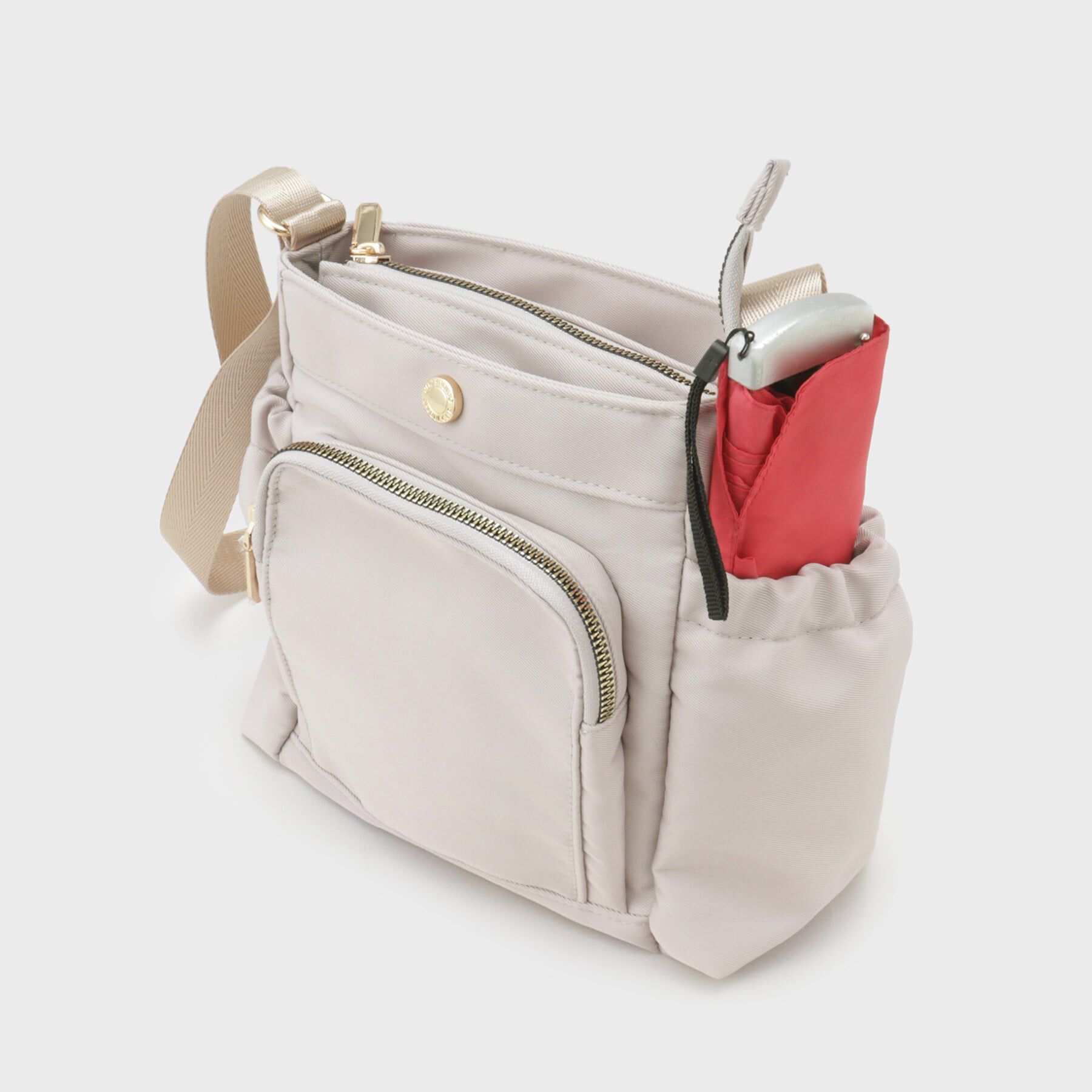 OPAQUE.CLIP「【撥水加工／マルチポケット】フロントポケットデザインミニショルダーバッグ」|ショルダー・メッセンジャー|