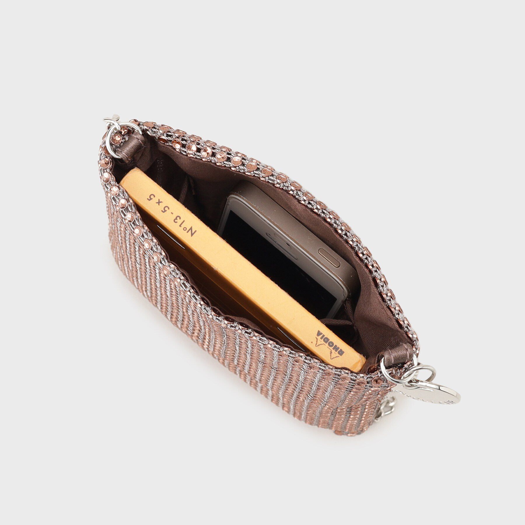 OPAQUE.CLIP「ラインストーン調シャイニーミニショルダーバッグ」|ショルダー・メッセンジャー|