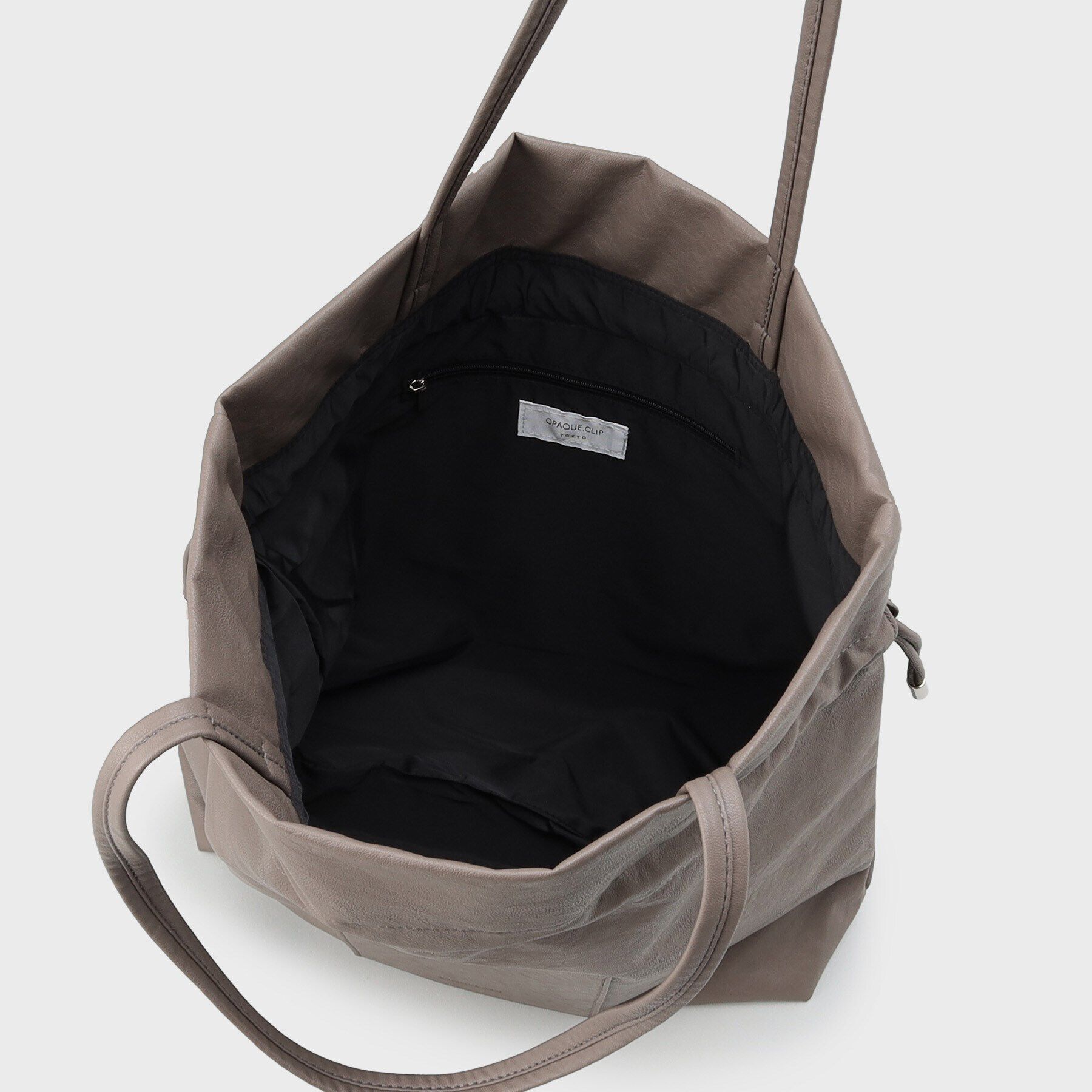 OPAQUE.CLIP「【A4サイズ対応】ソフト合皮巾着ドローストリングトートバッグ」|トートバッグ|