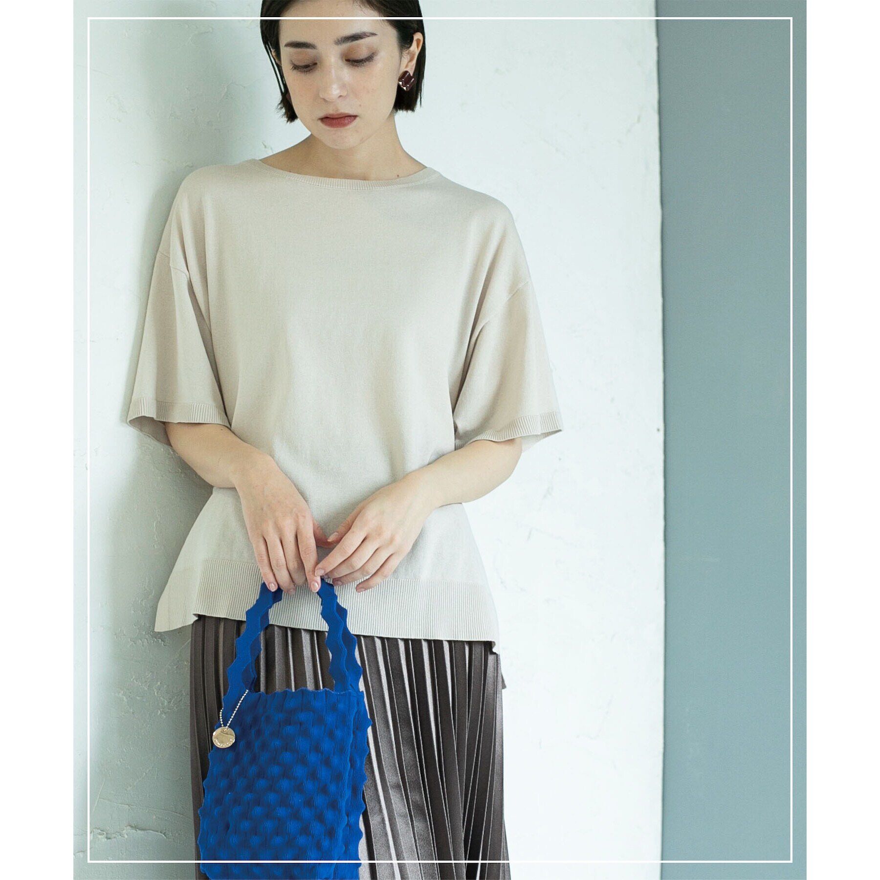 OPAQUE.CLIP「UV コットンリラクシーニット【洗濯機洗い可】」|ニット・セーター|