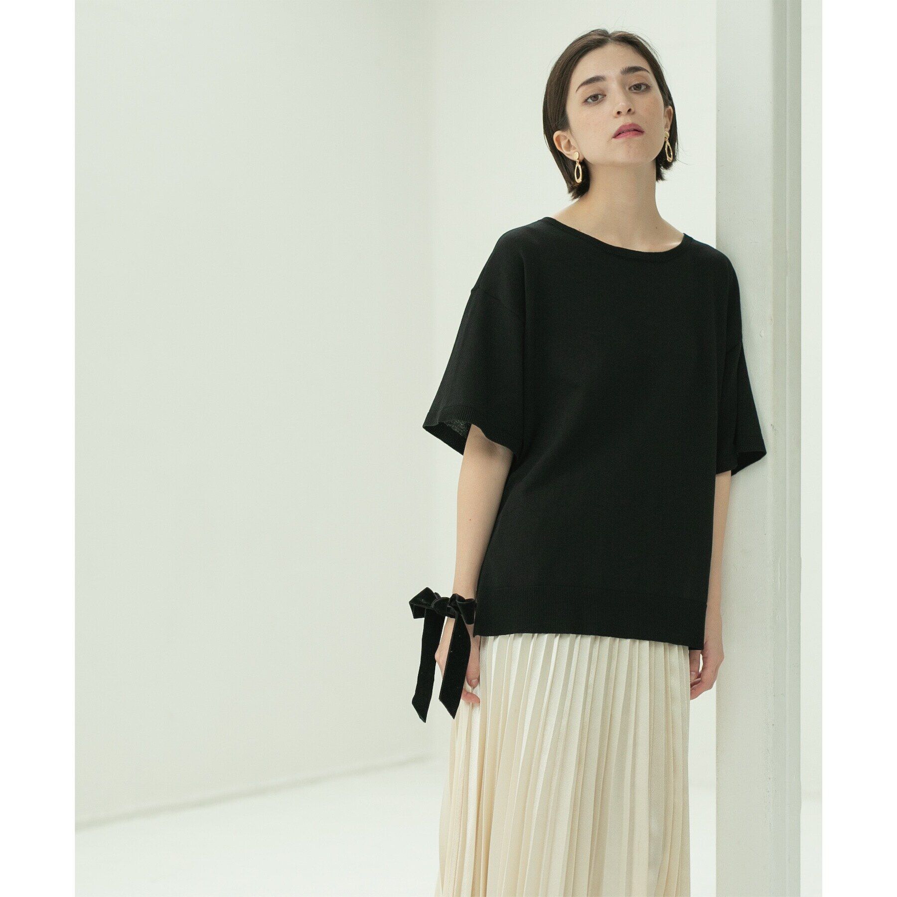 OPAQUE.CLIP「UV コットンリラクシーニット【洗濯機洗い可】」|ニット・セーター|