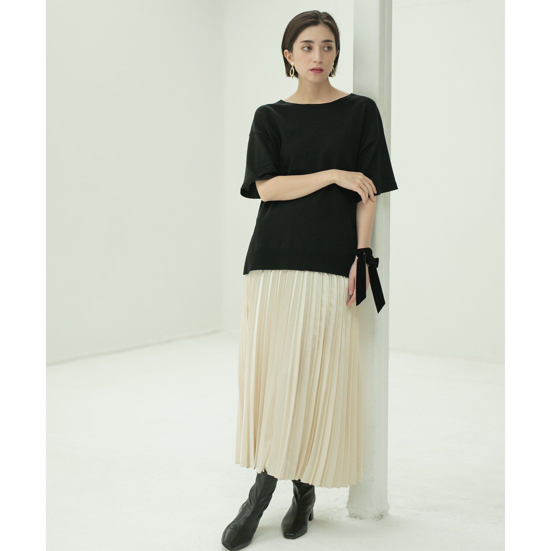 OPAQUE.CLIP「UV コットンリラクシーニット【洗濯機洗い可】」|ニット・セーター|