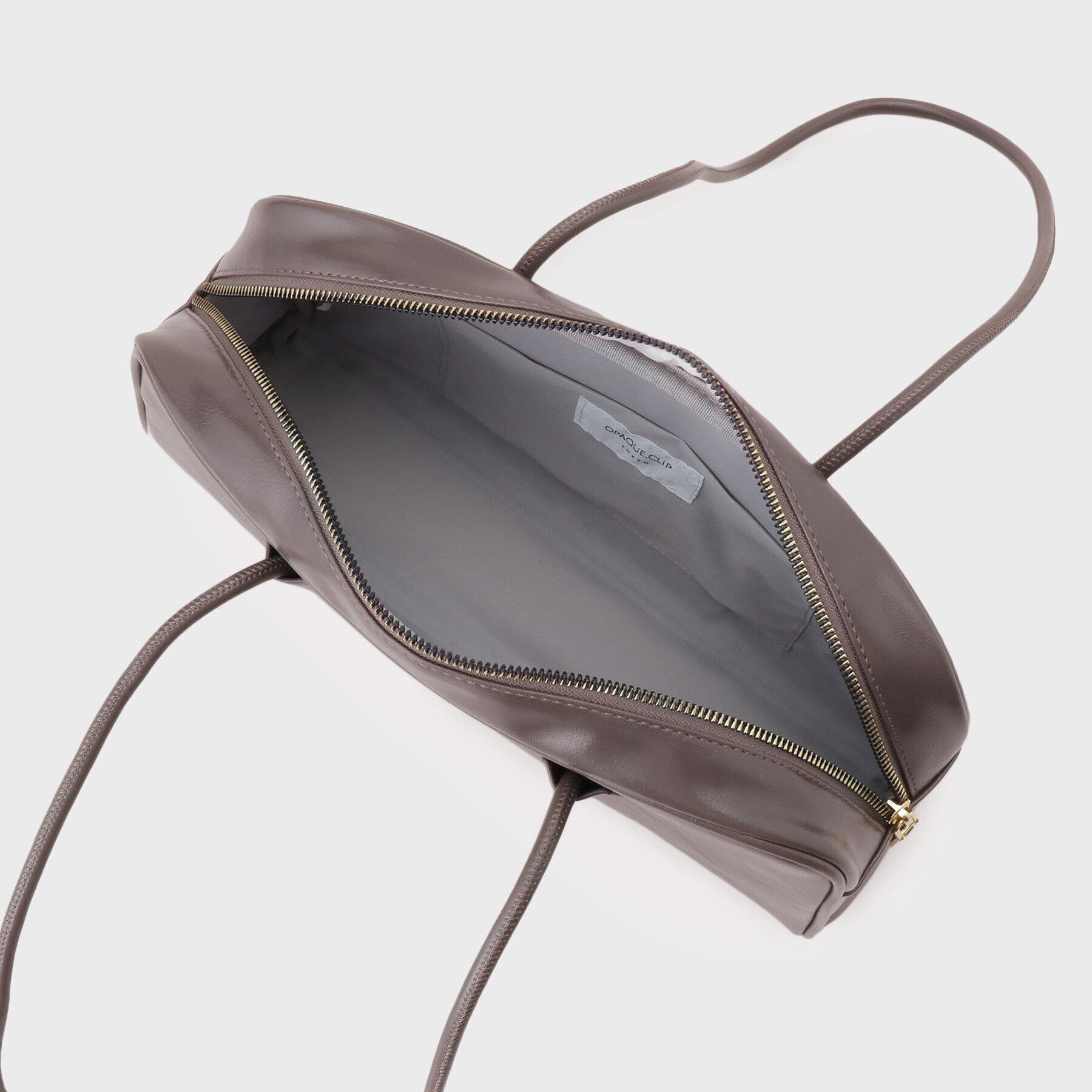 OPAQUE.CLIP「オイル調合皮ワイドボストンバッグ」|ボストンバッグ|