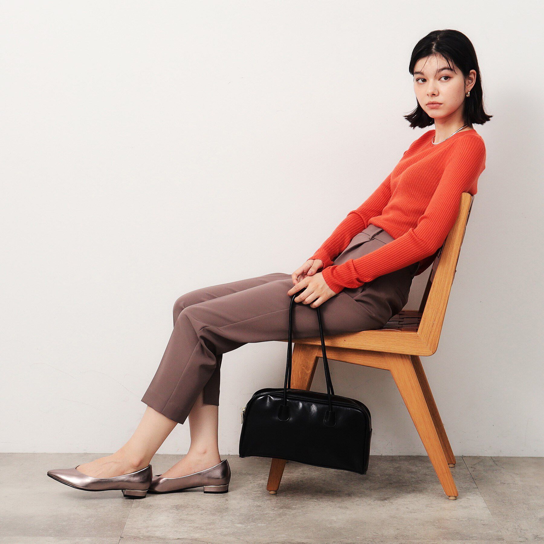 OPAQUE.CLIP「オイル調合皮ワイドボストンバッグ」|ボストンバッグ|