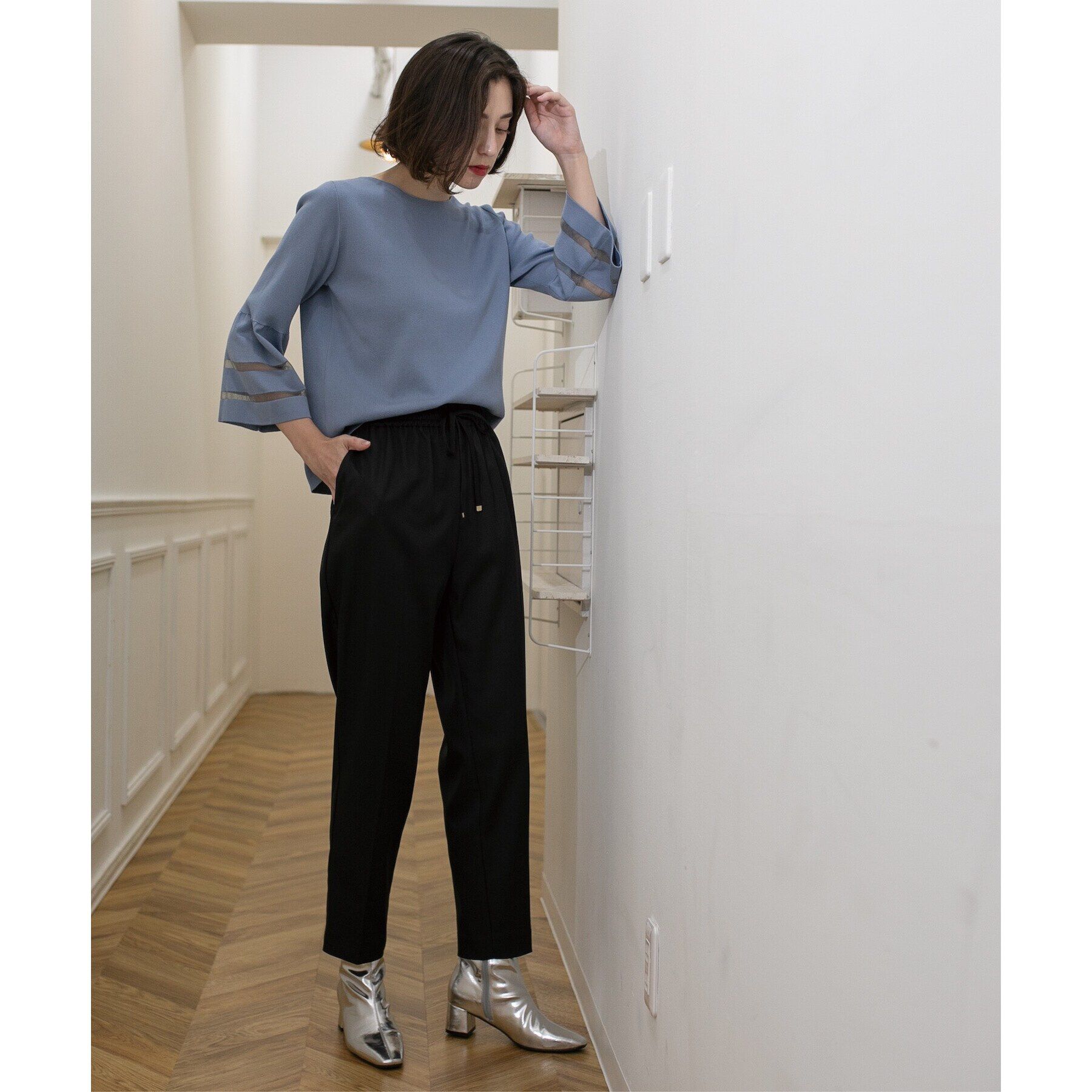 OPAQUE.CLIP「美脚ストレッチイージーテーパードパンツ【洗濯機洗い可】」|その他|