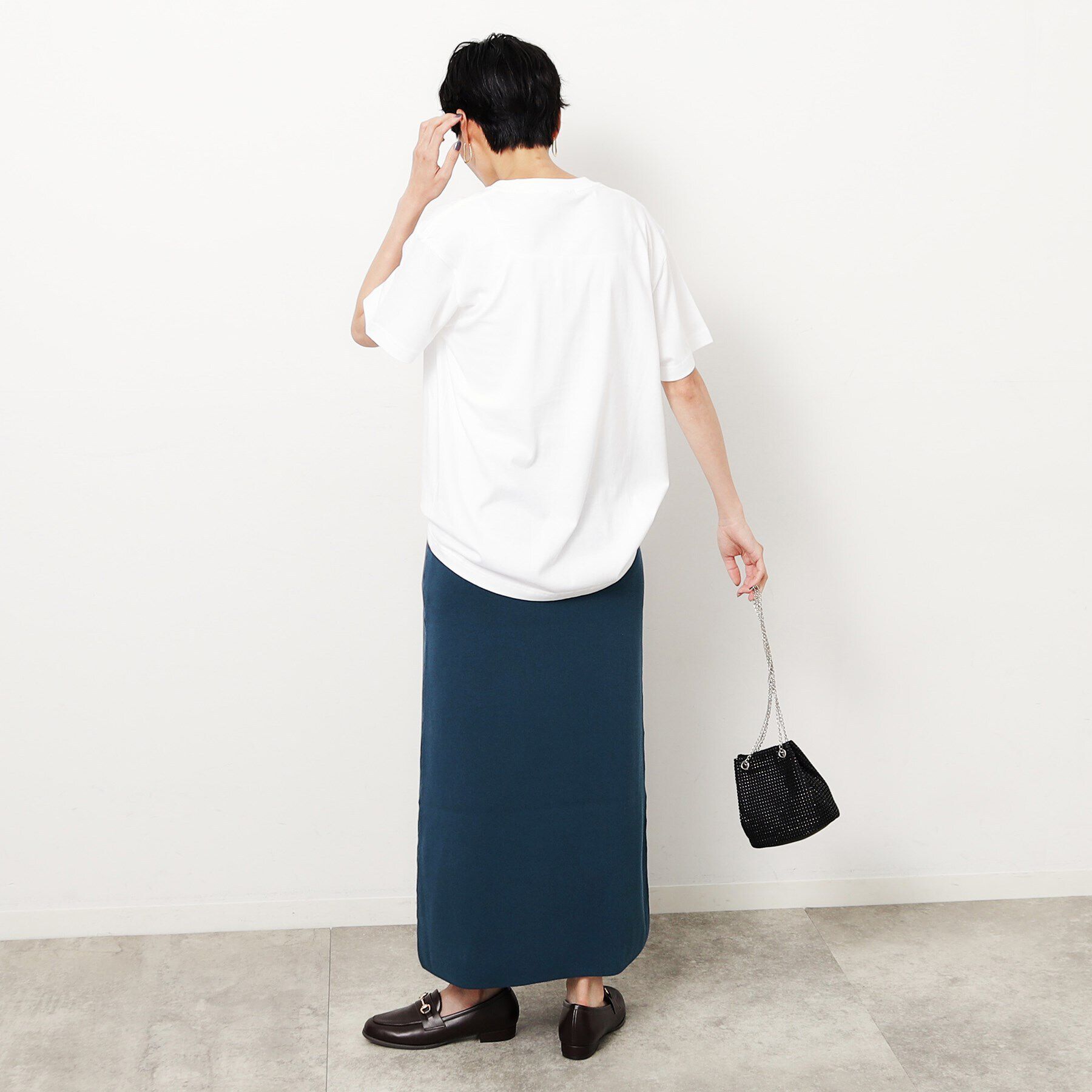 OPAQUE.CLIP「ニットナロースカート／セットアップ対応【洗濯機洗い可】」|スカート|