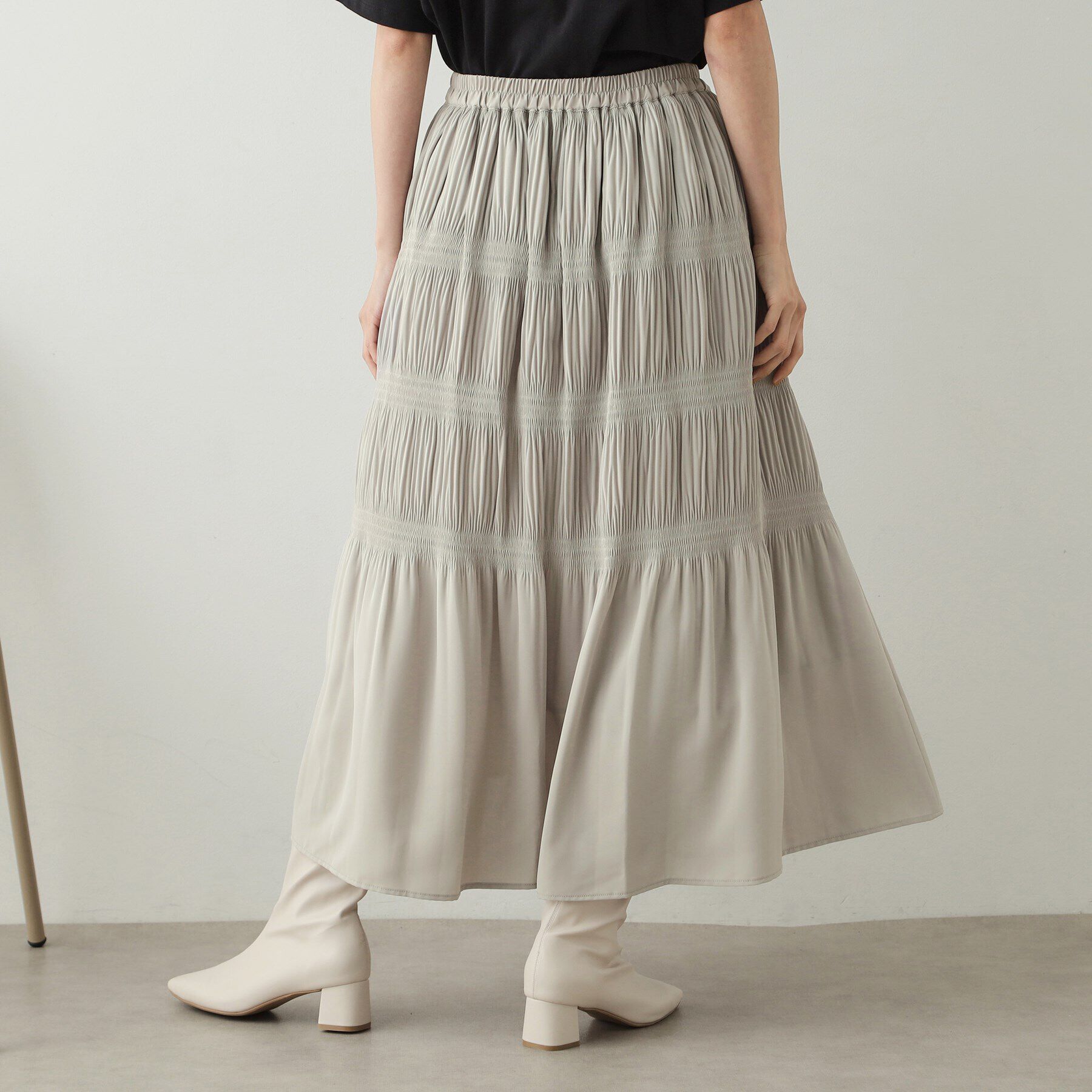 OPAQUE.CLIP「マジョリカプリーツフレアスカート【洗濯機洗い可】」|スカート|