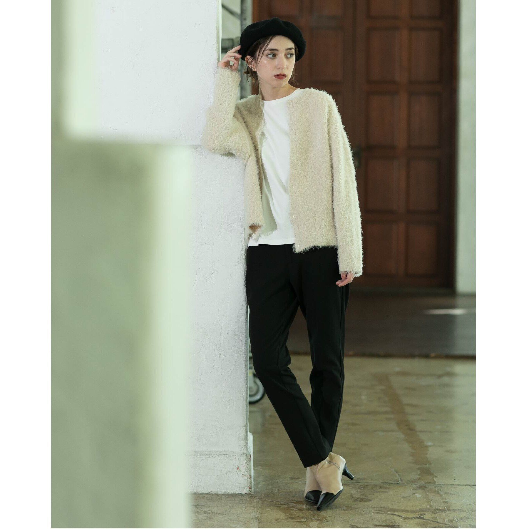 OPAQUE.CLIP「《SS-LLsize》着丈が選べる！裏起毛ストレッチスティックパンツ【蓄熱素材/洗濯機洗い可】」|その他|