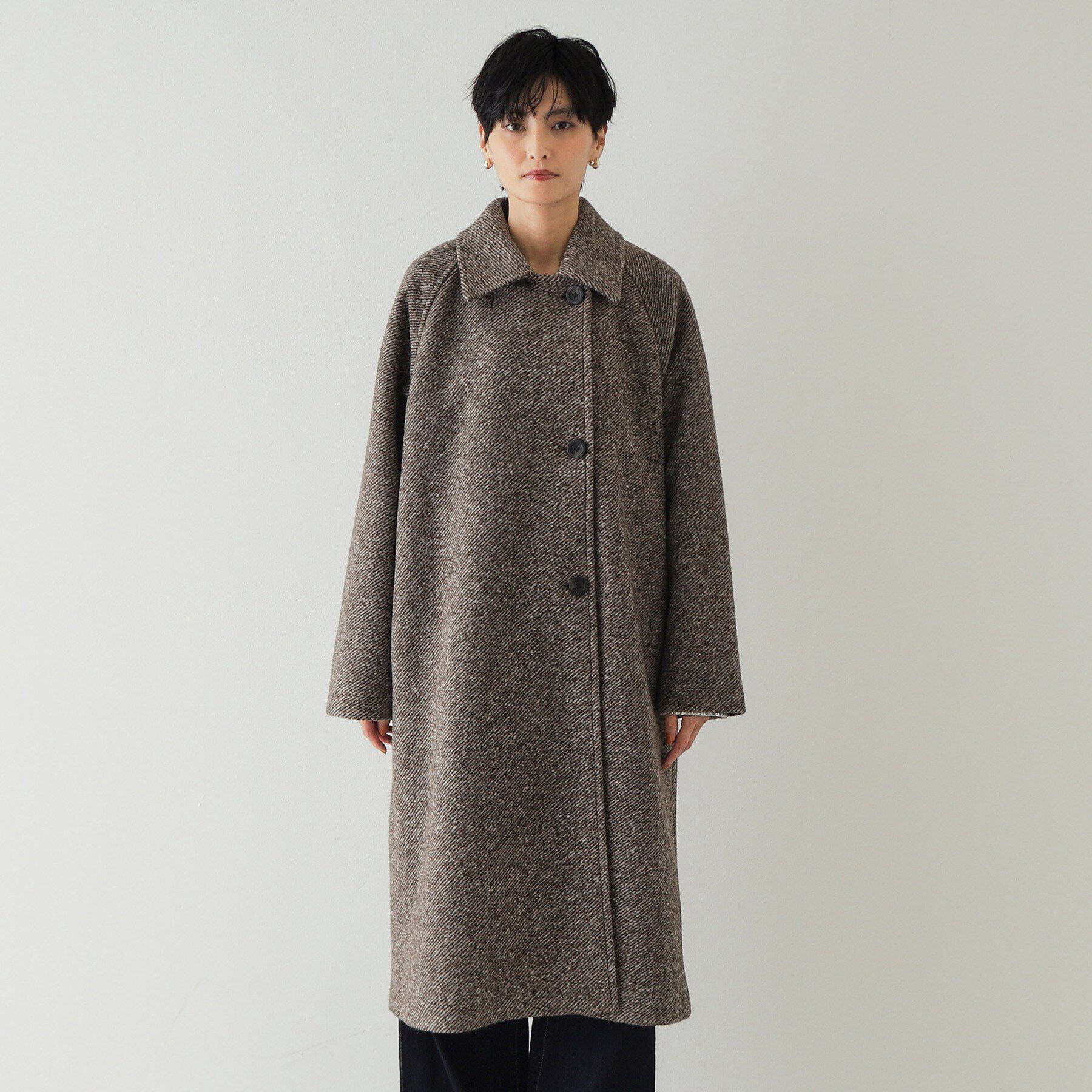 OPAQUE.CLIP「《Oggi掲載》スライバーチェスターコート【洗濯機洗い可】」|チェスターコート|