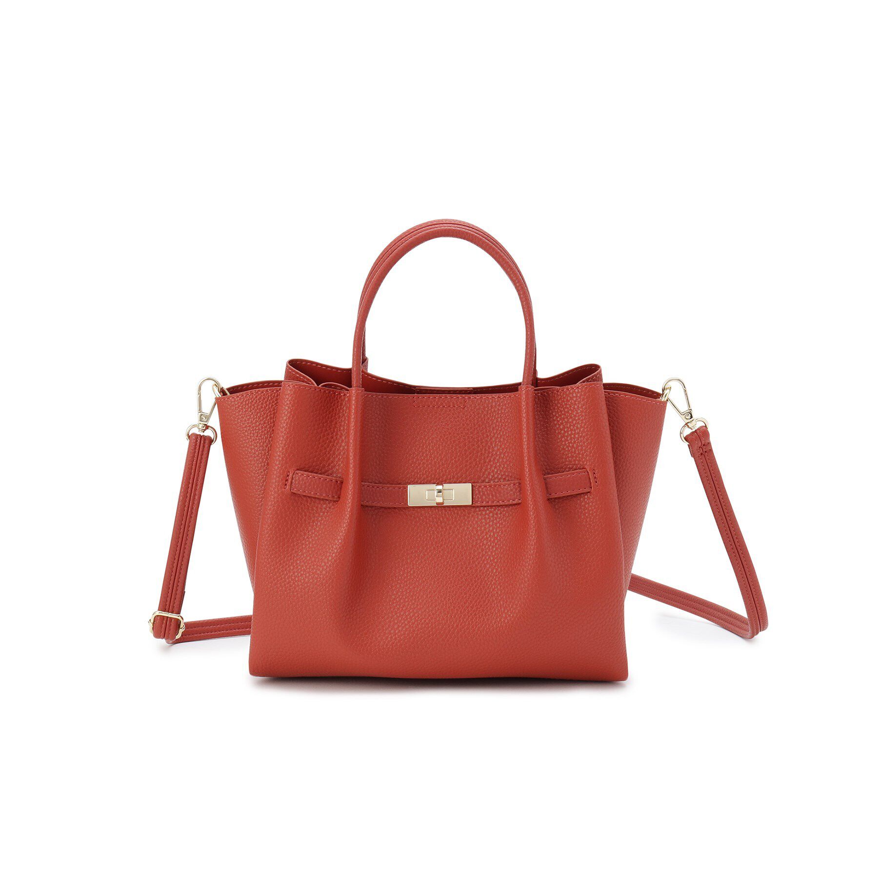 OPAQUE.CLIP「【軽量／2WAY／通勤対応】フロントベルトデザインミドルトートバッグ」|トートバッグ|